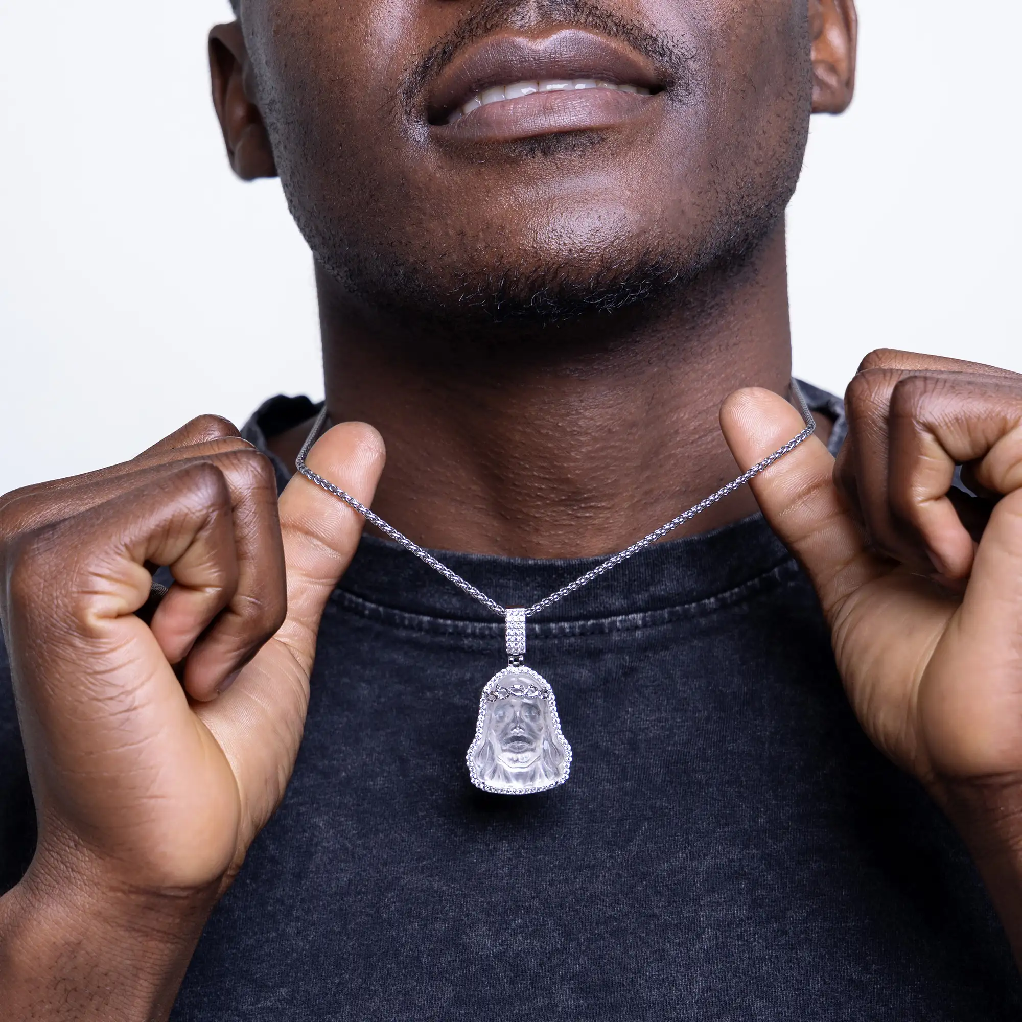 Arcenciel Gospel Jesus Pendant - Rose Gold - Image 13
