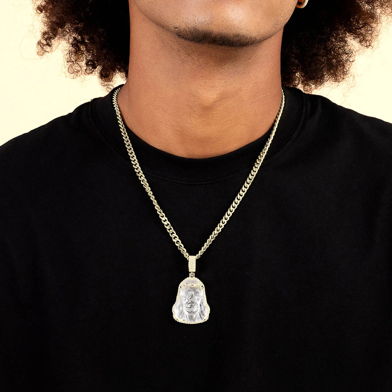 Arcenciel Gospel Jesus Pendant - Rose Gold - Image 7