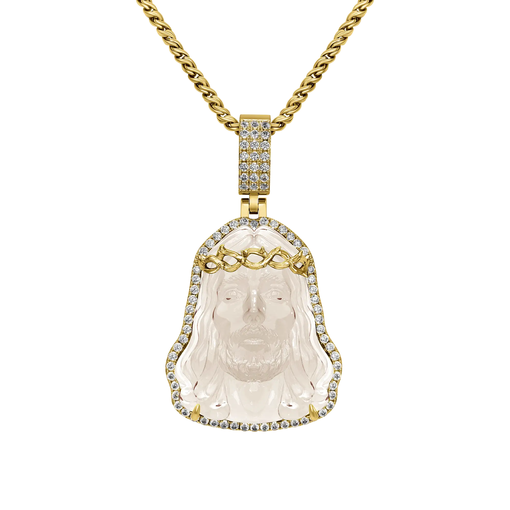 Arcenciel Gospel Jesus Pendant - Rose Gold - Image 9