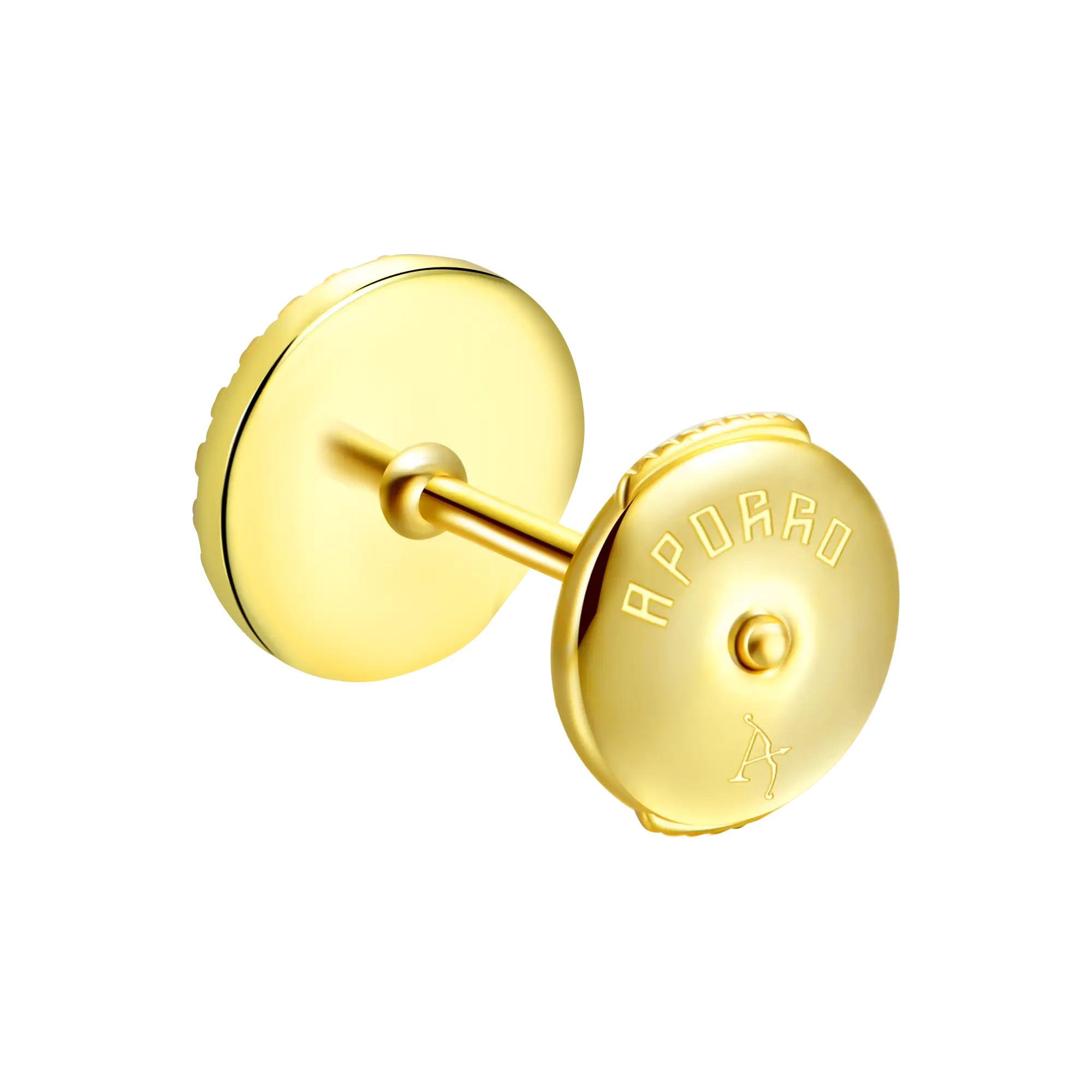 Baguette Mix Round Cut Halo Stud Earring - Single - Image 4