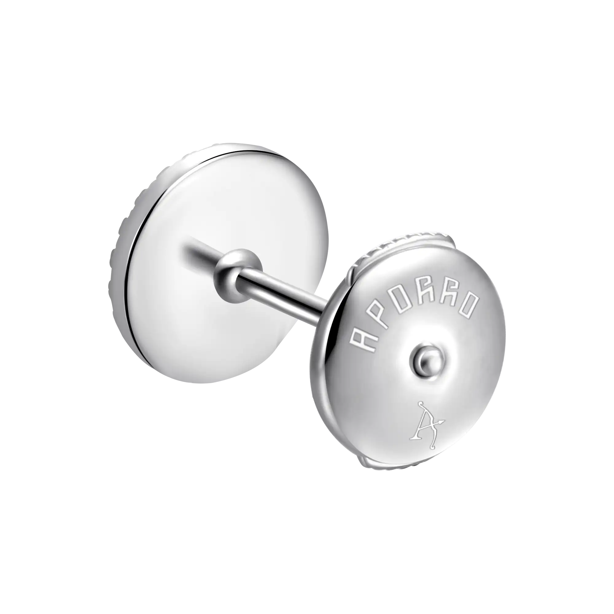 Baguette Mix Round Cut Halo Stud Earring - Single - Image 8