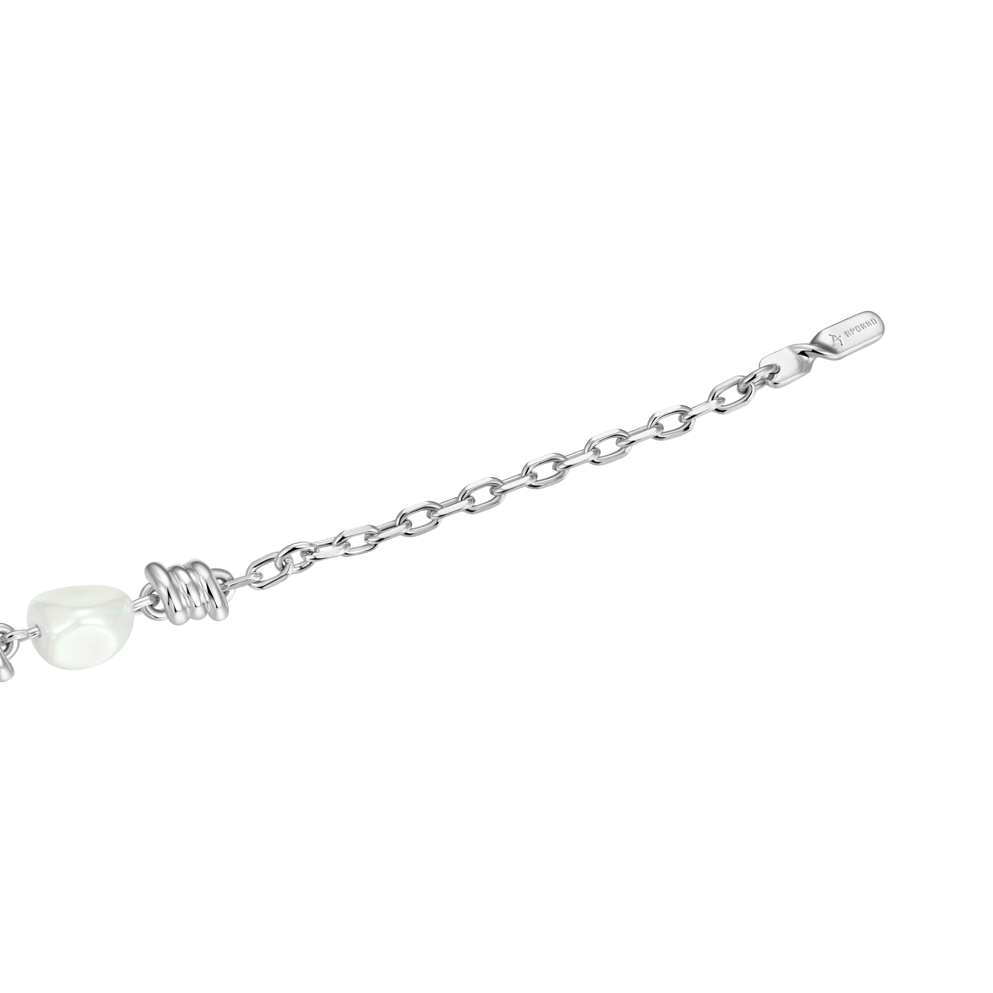 Barbed Wire Pearl Adjustable Bracelet - 8mm - Image 5