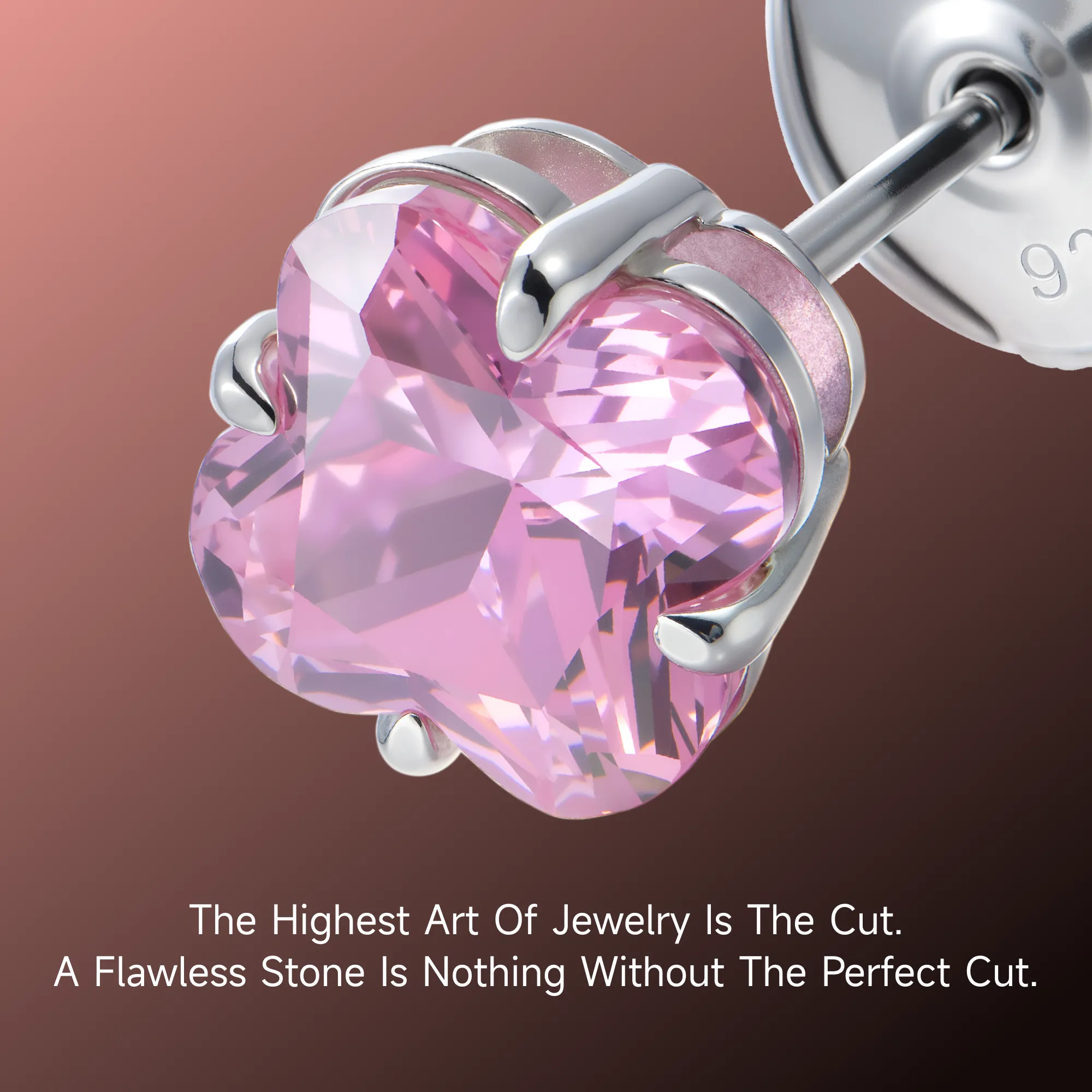 S925 Blossom Cut Stud Earrings - Image 10