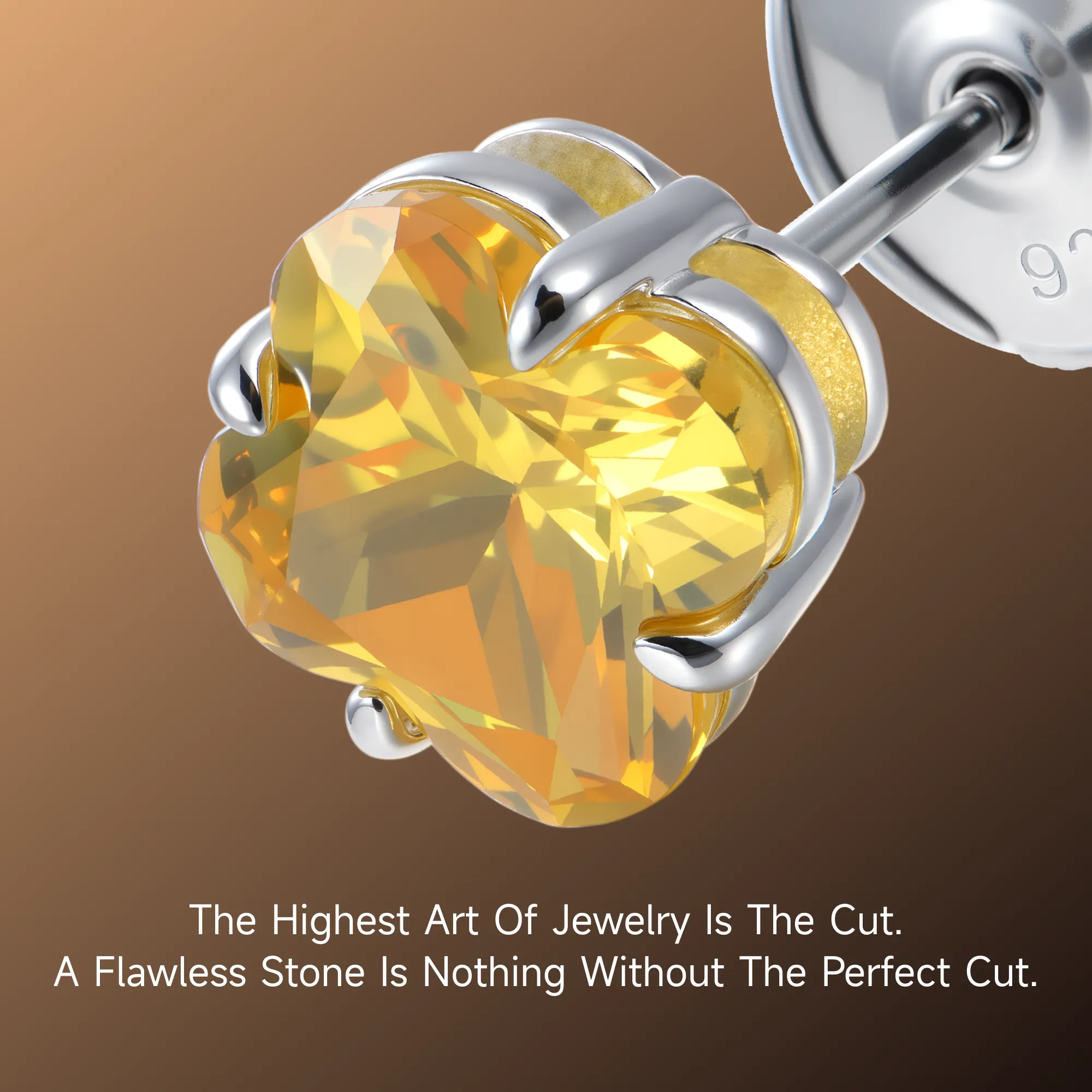S925 Blossom Cut Stud Earrings - Image 16