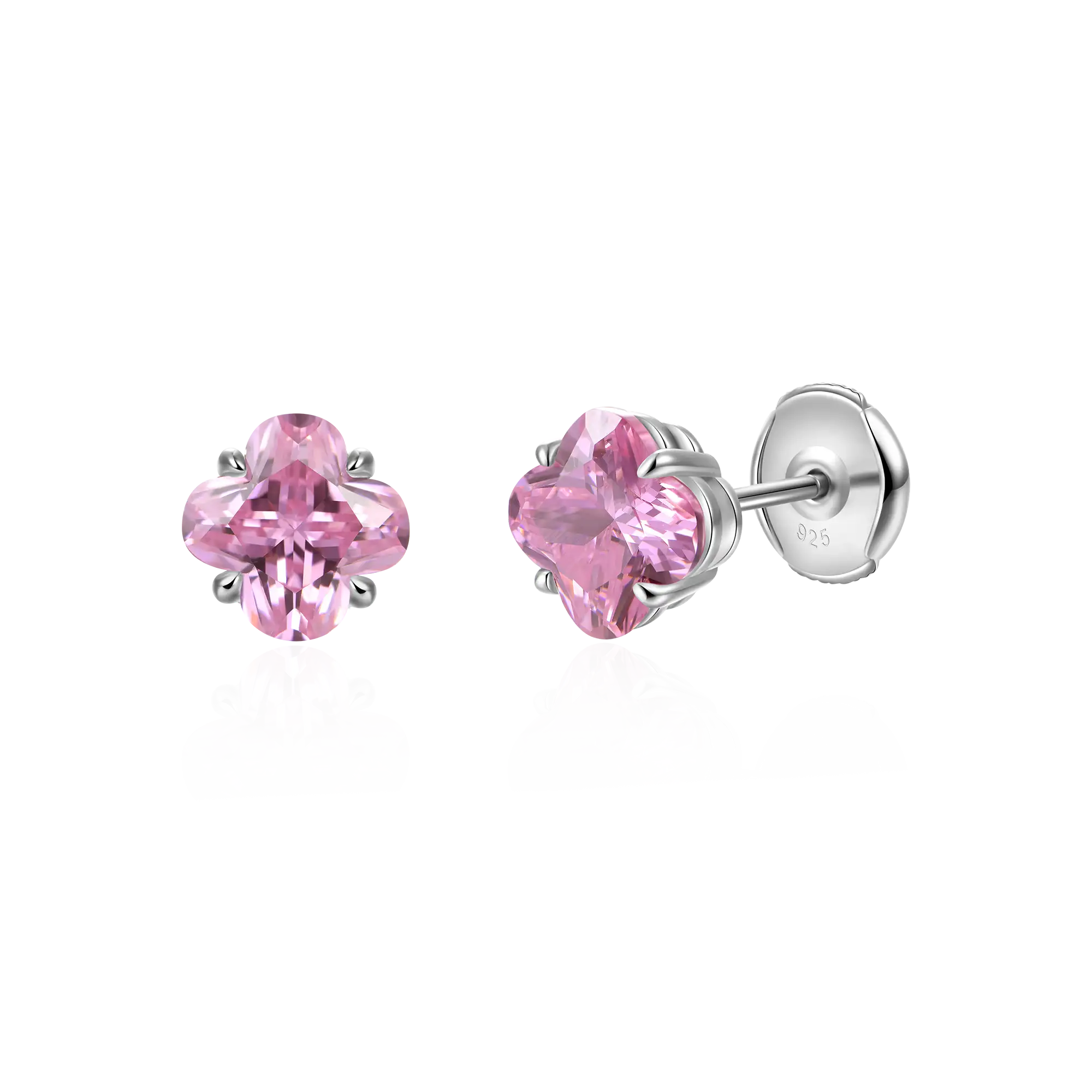 S925 Blossom Cut Stud Earrings - Image 8