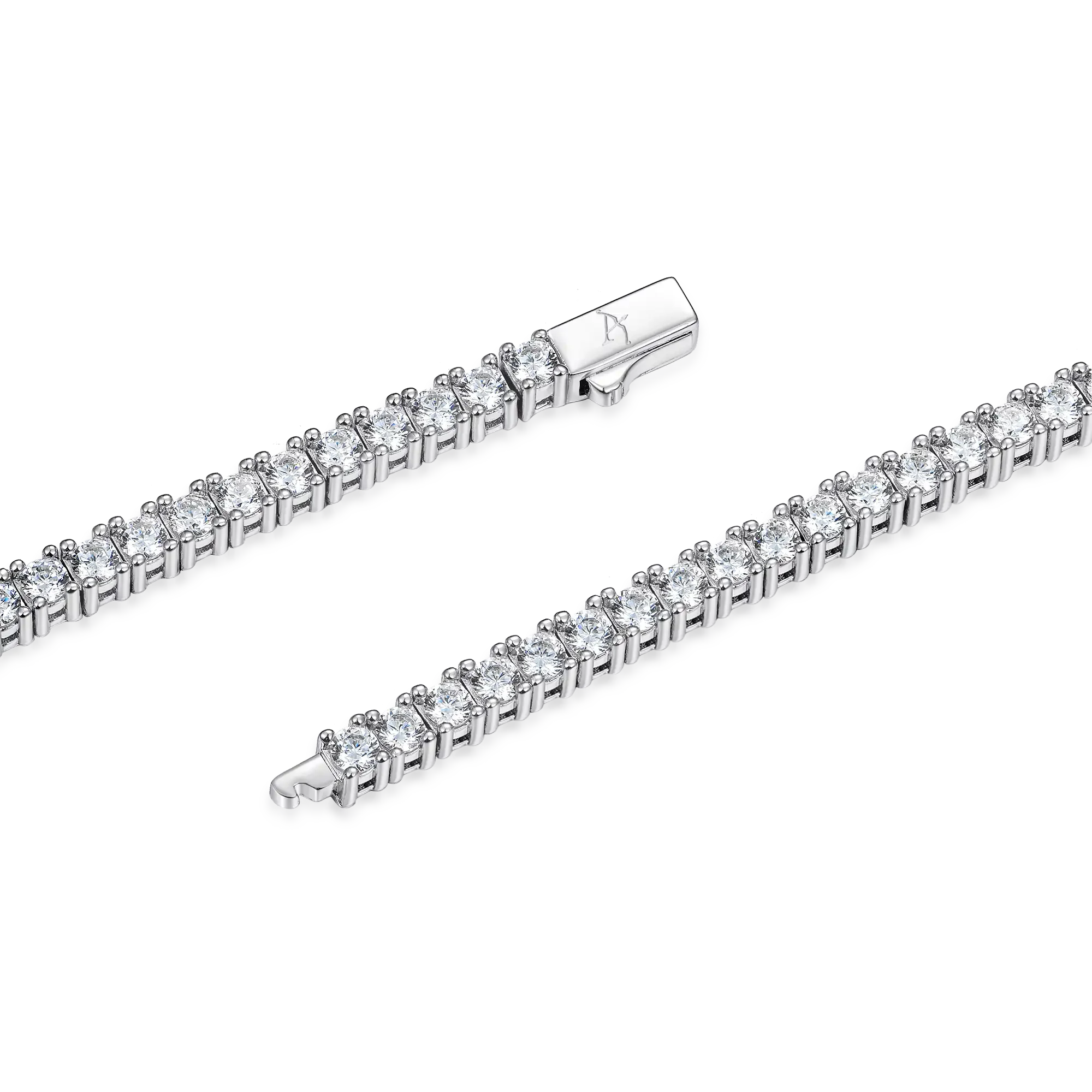 Brass Iced Tennis Chain - 3mm - Image 6