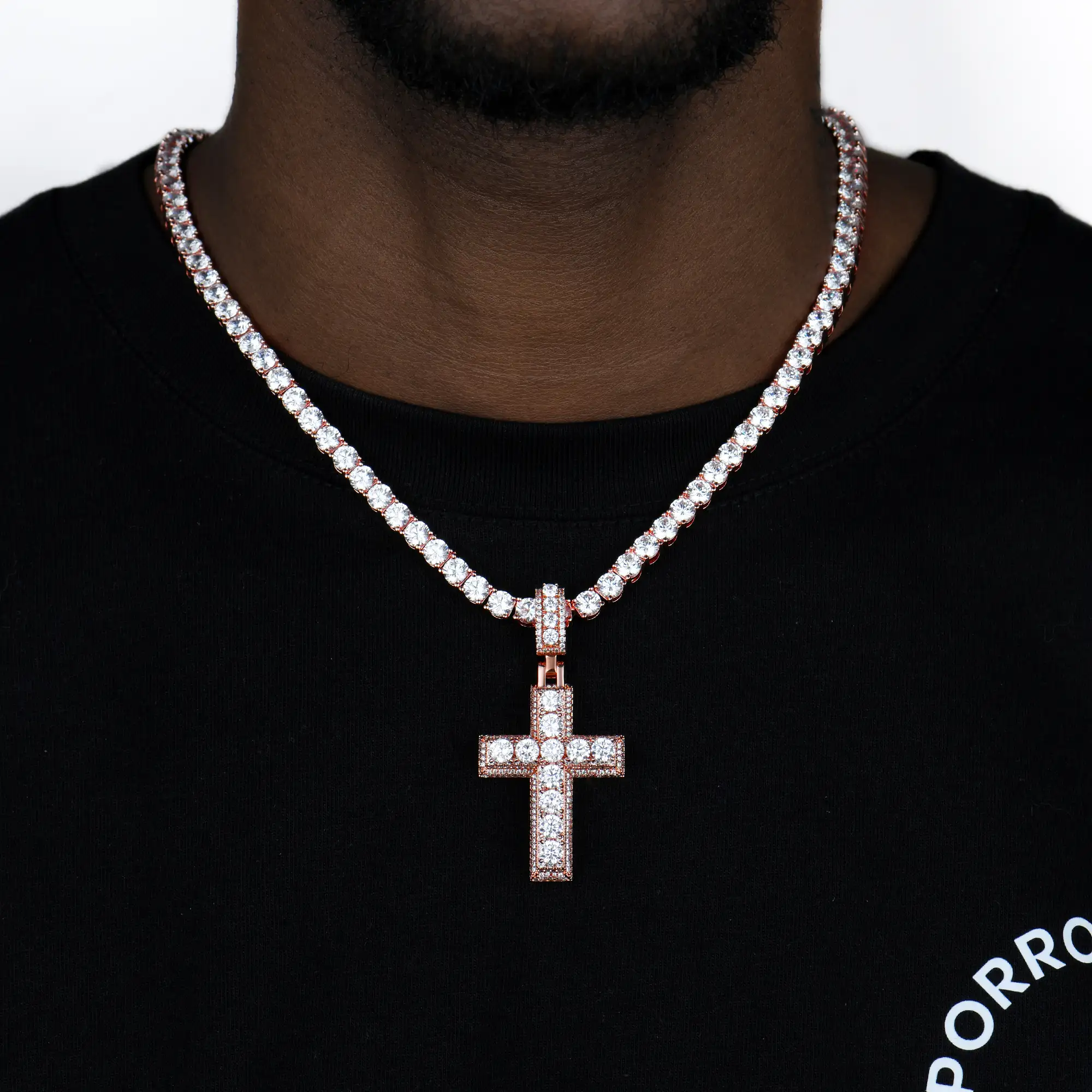 Brilliance Layered Cross Pendant - Image 2