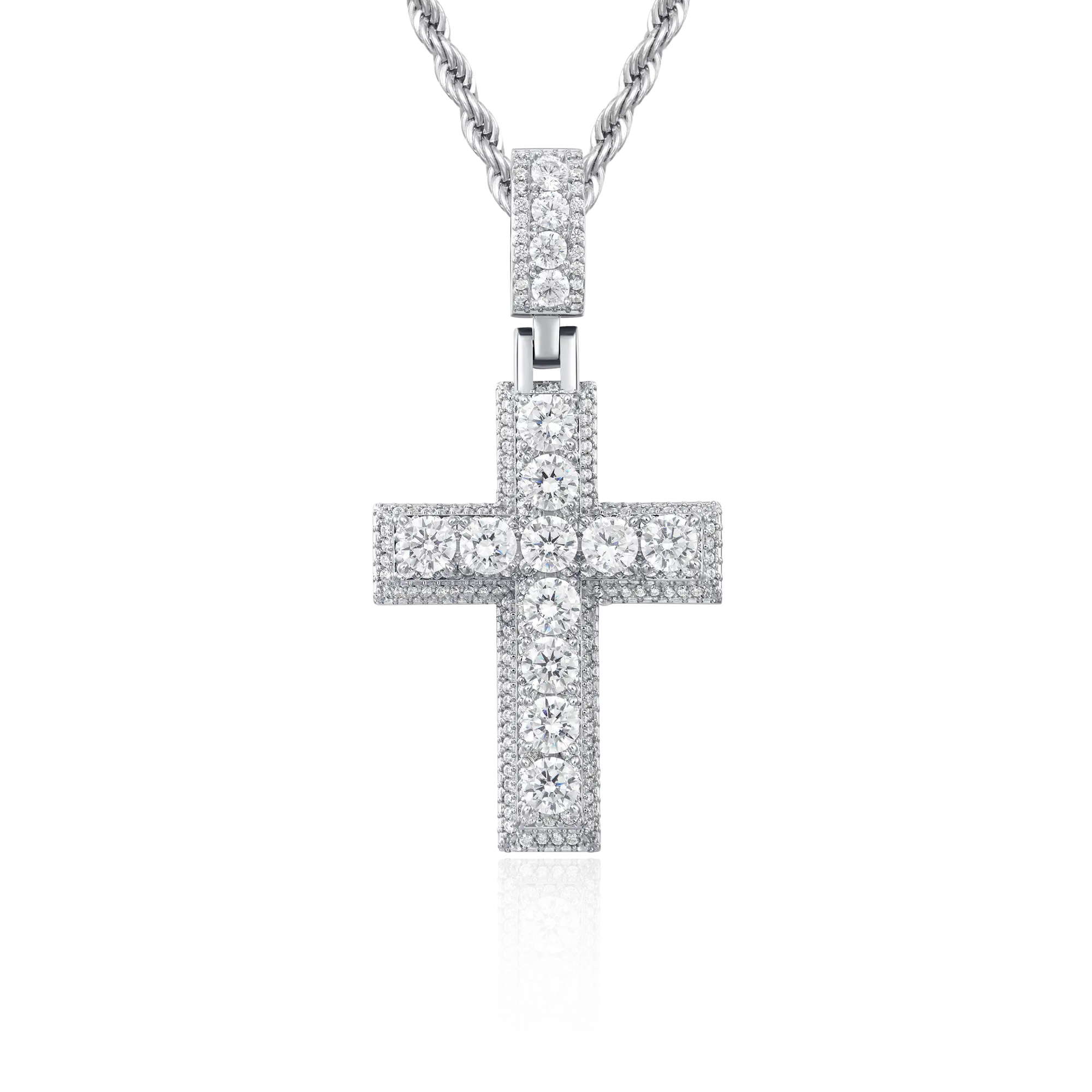 Brilliance Layered Cross Pendant - Image 7