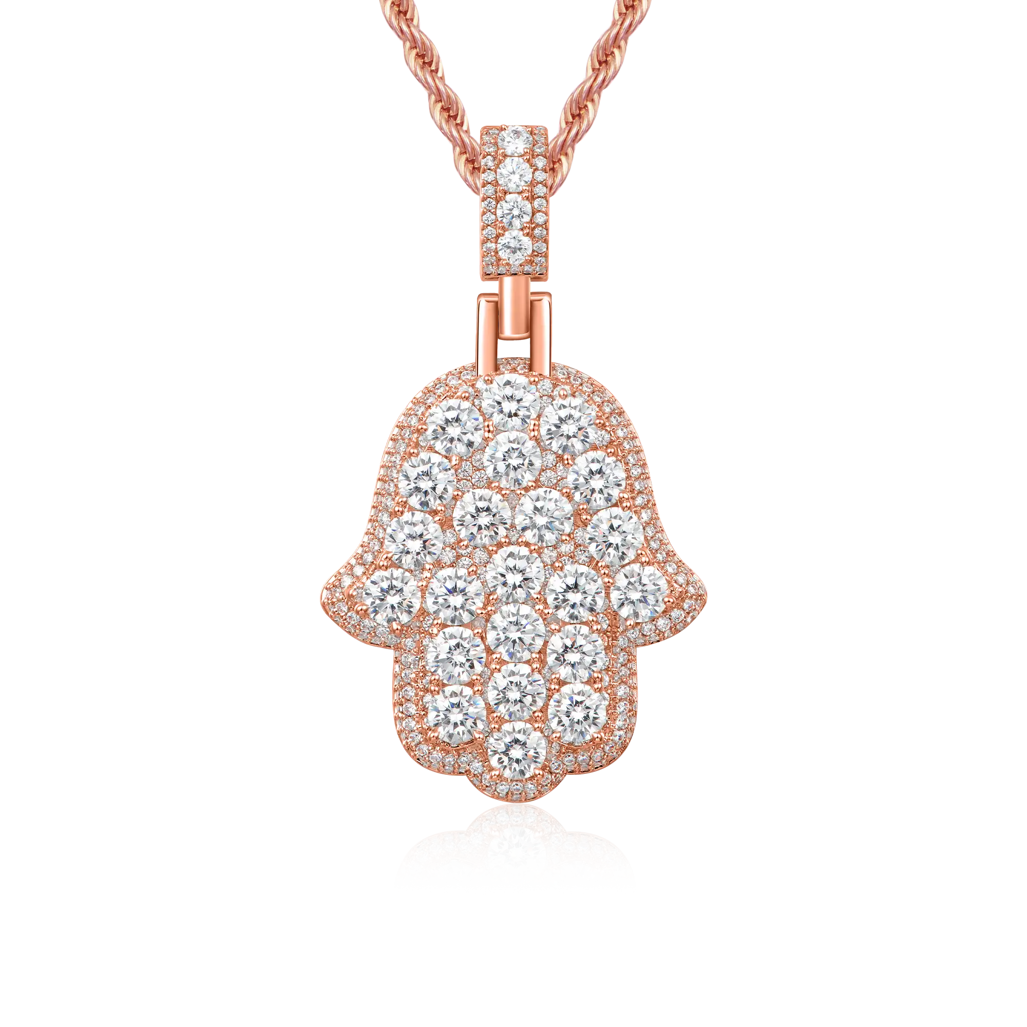 Brilliance Layered Hamsa Pendant - Image 10