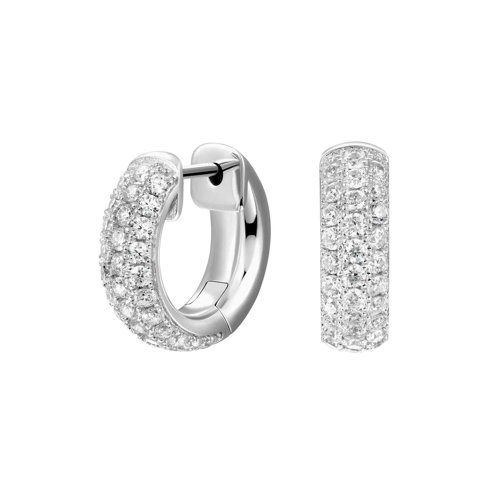 S925 Cluster Hoop Earring