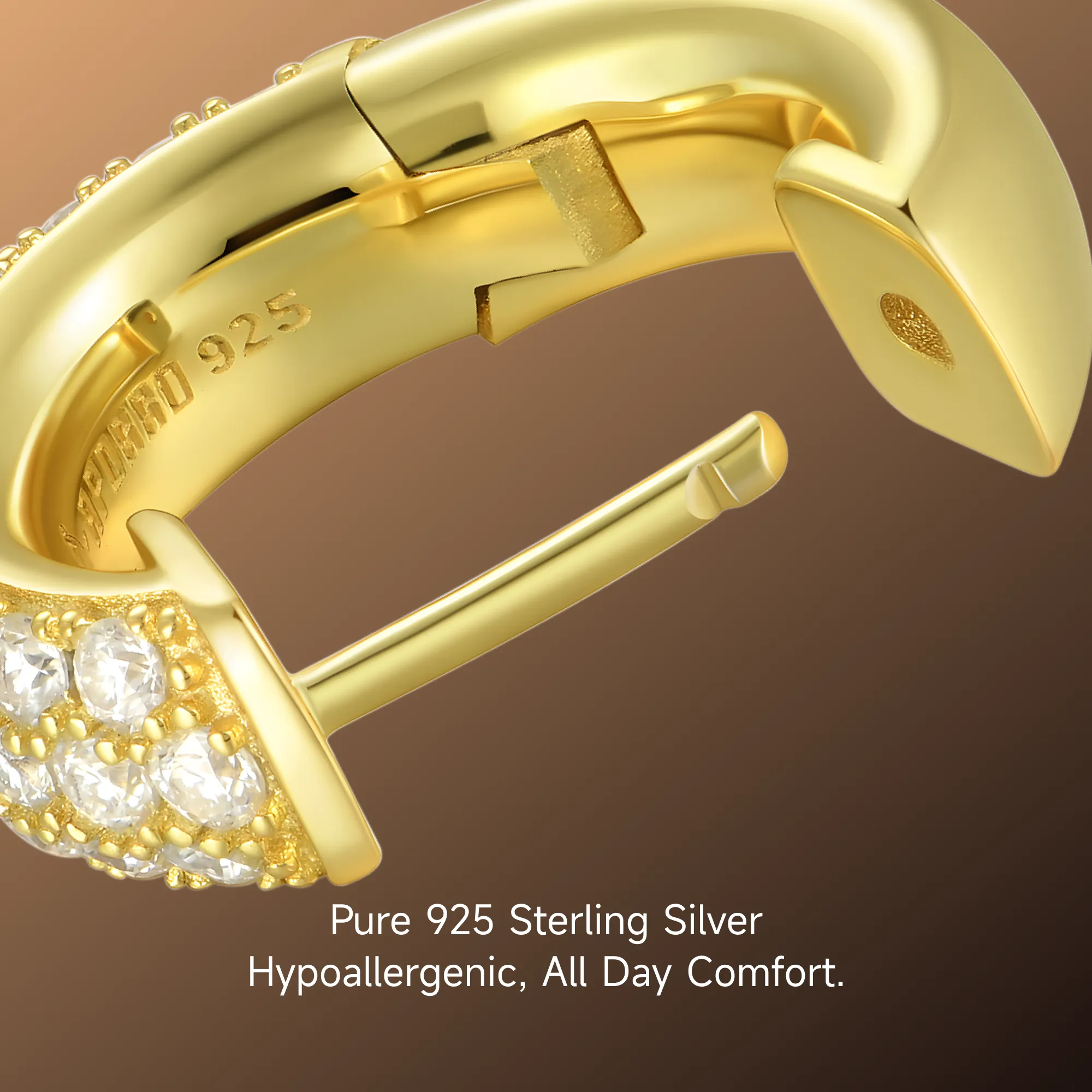 S925 Cluster Hoop Earring - Image 14