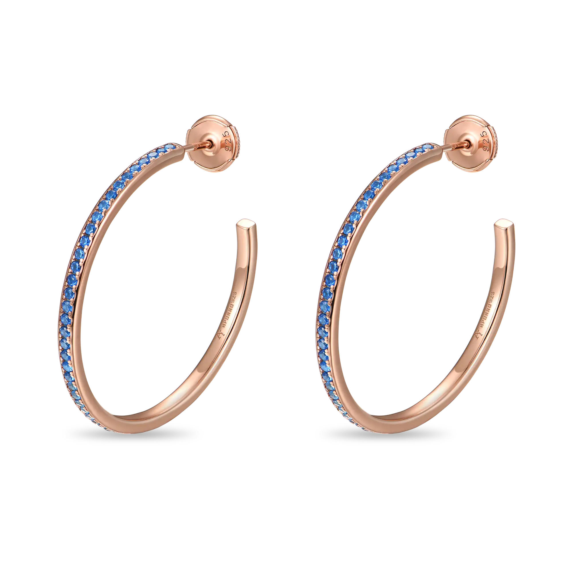 S925 Color Gradient One Row Hoop Earring - Single - Image 7