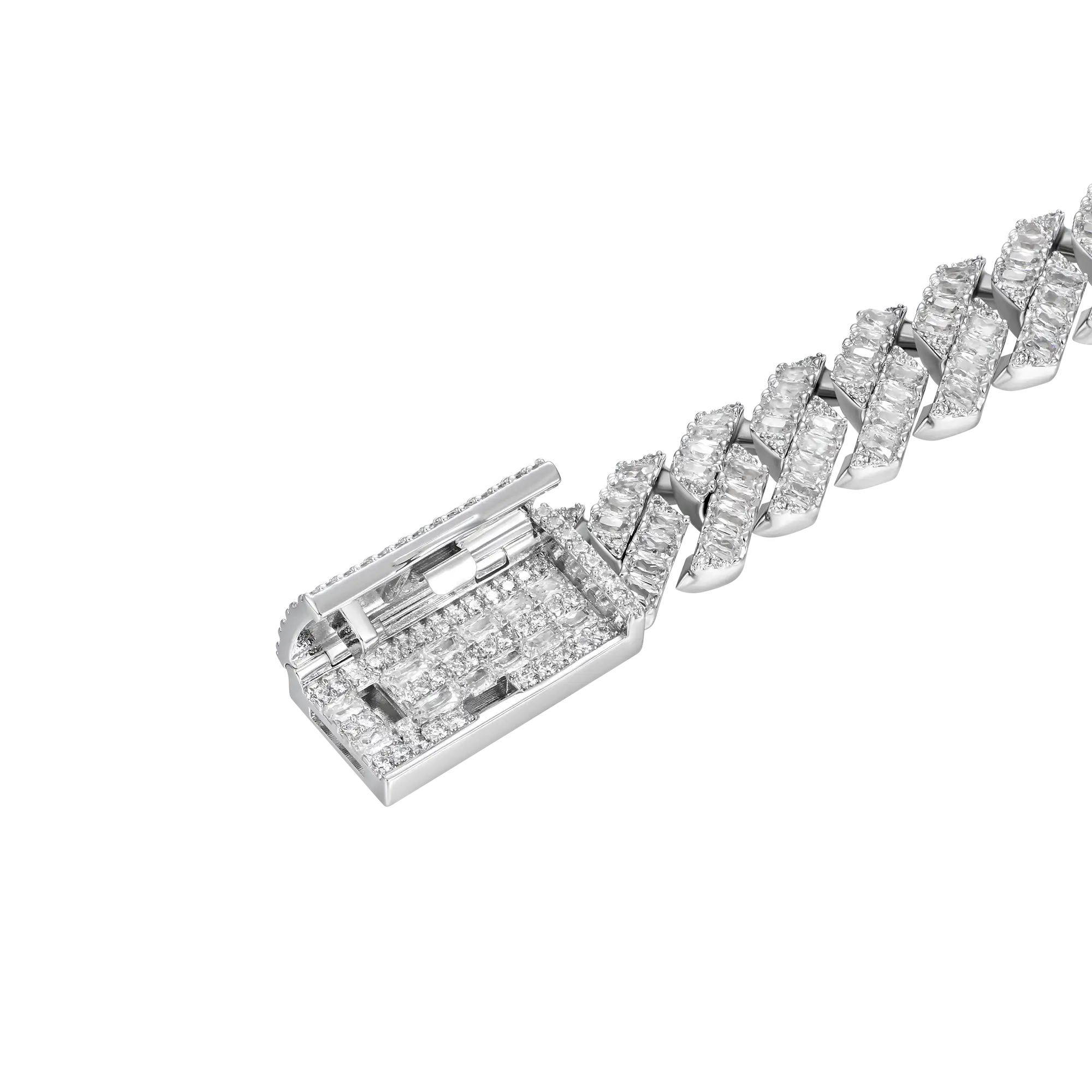 Custom Emerald Cut Prong Bracelet - Image 5