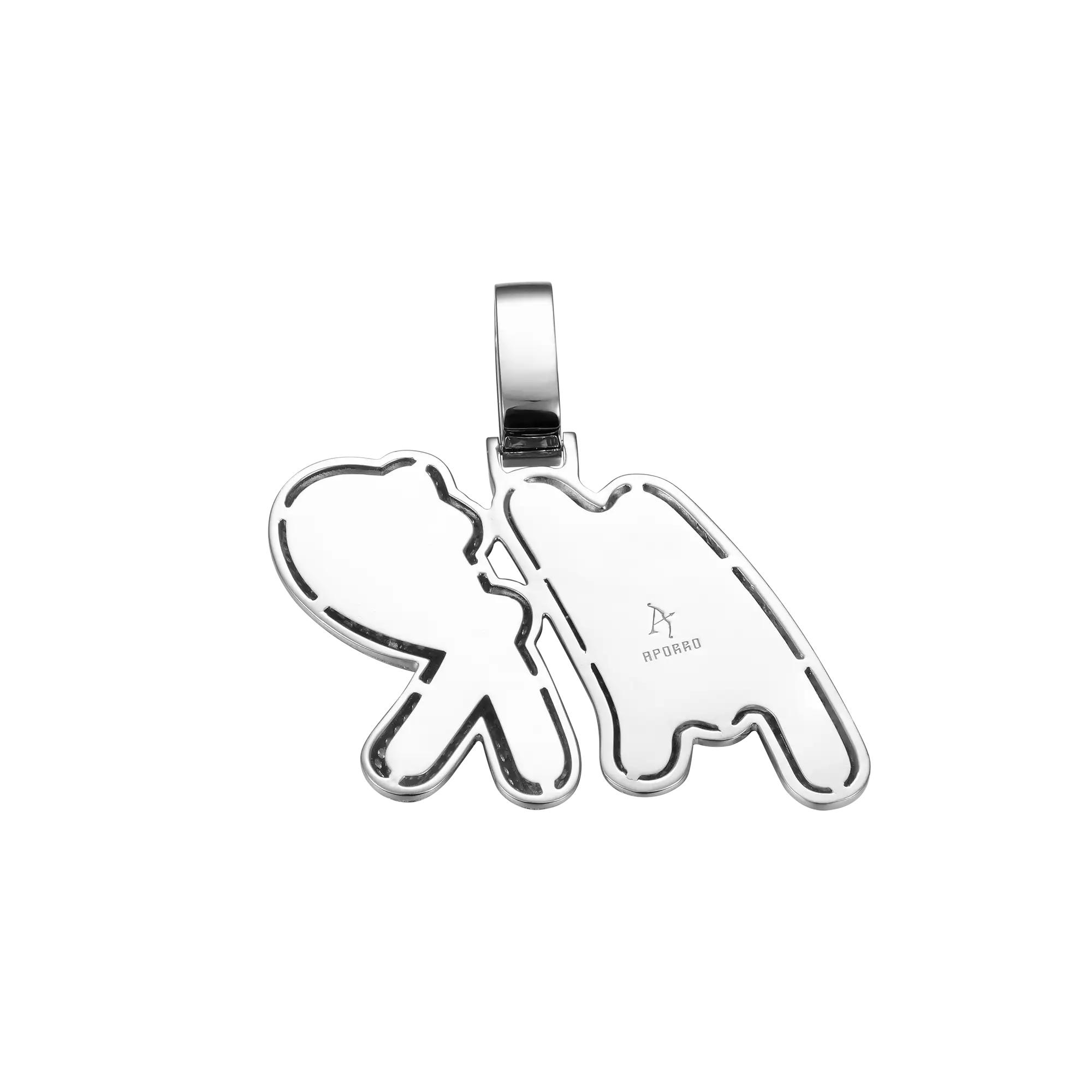 Custom Iced Out Multi-layer Baguette Font Pendant - Image 10