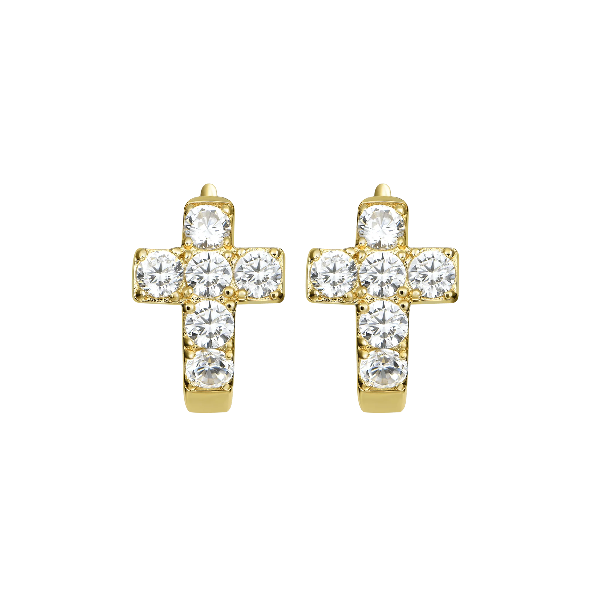 Cross Hoop Earring - Single - Image 12