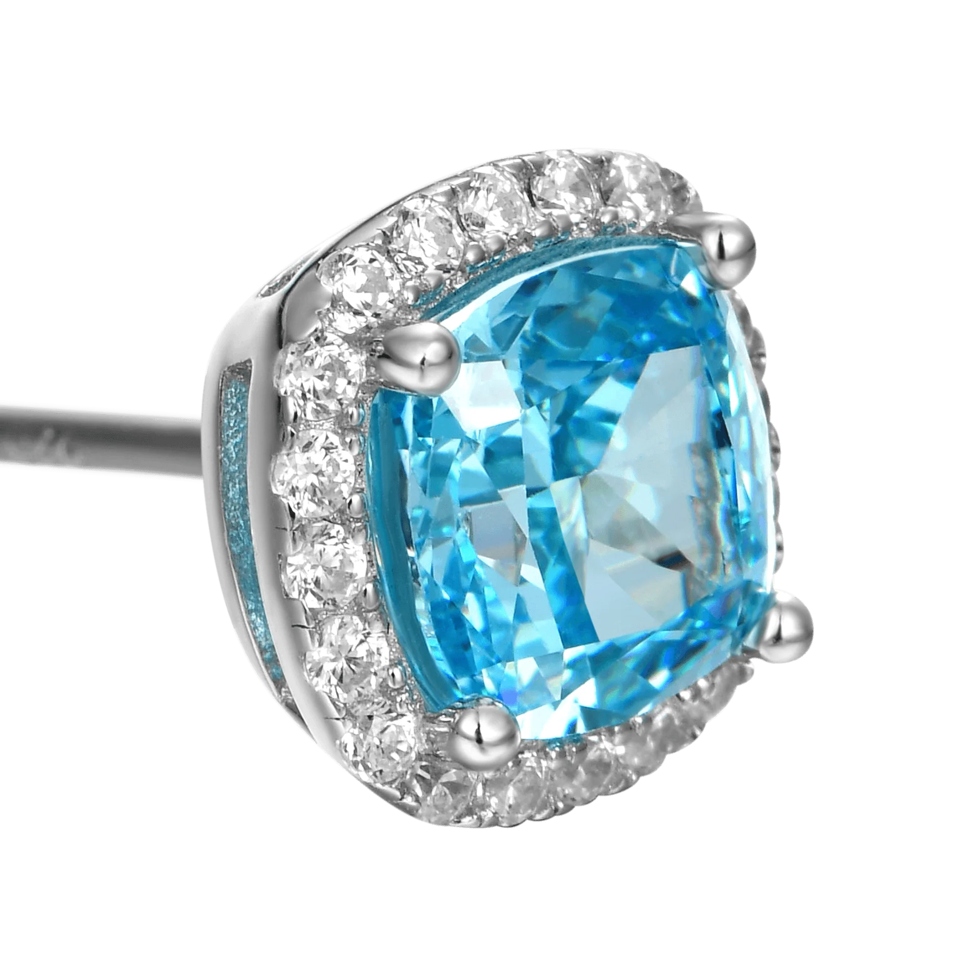 Single Crushed Ice Stud Earring - Image 5