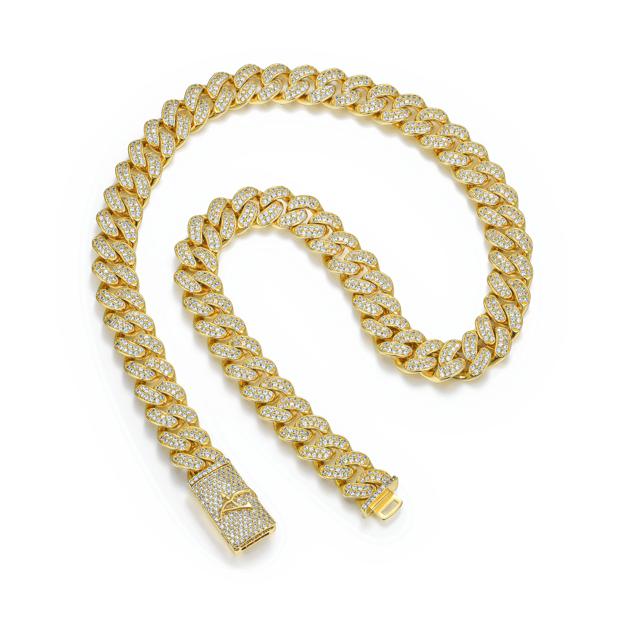 12mm A® Box Clasp Cuban Link Chain - Image 3