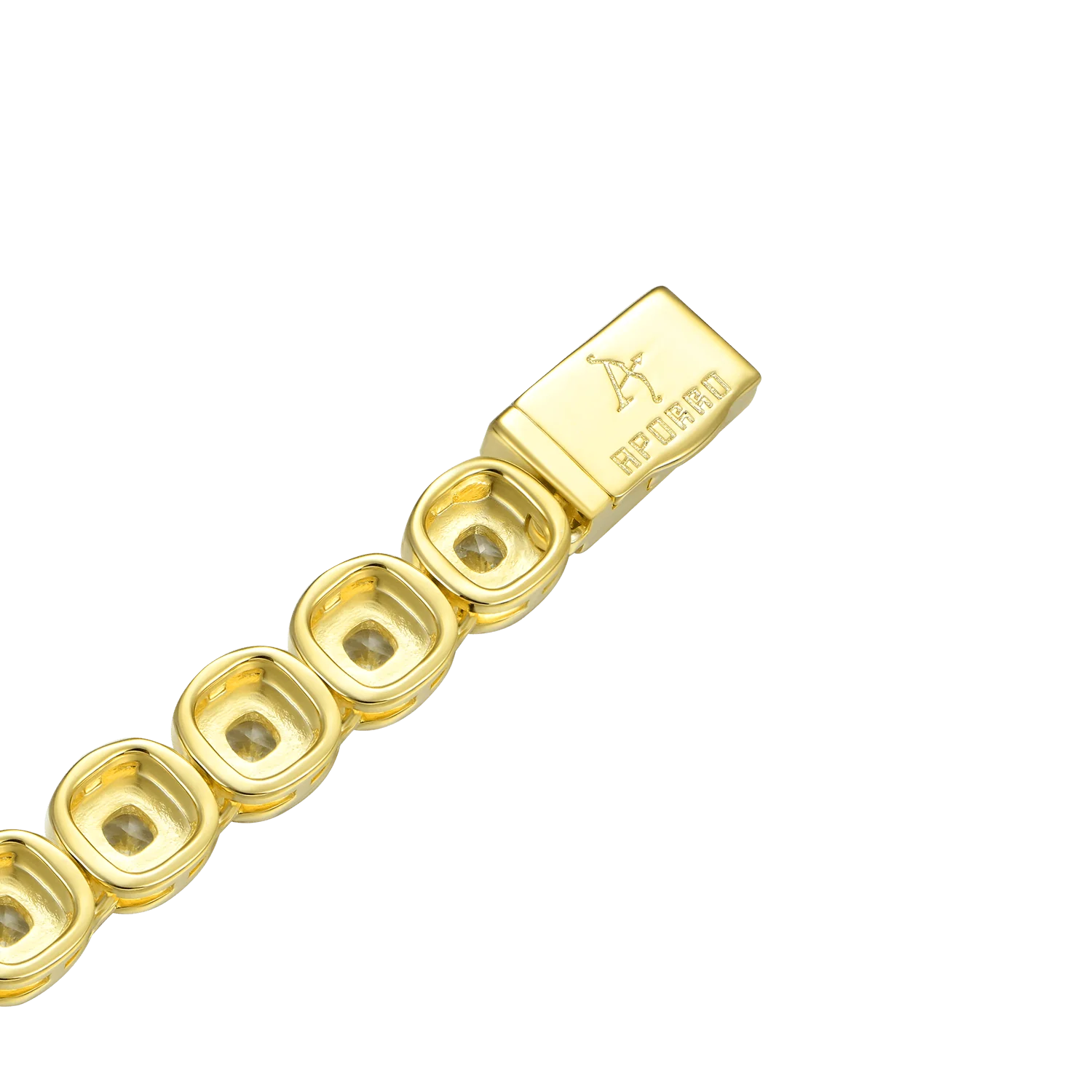 Cushion Cut Clustered Tennis Chain - 7mm - Image 11