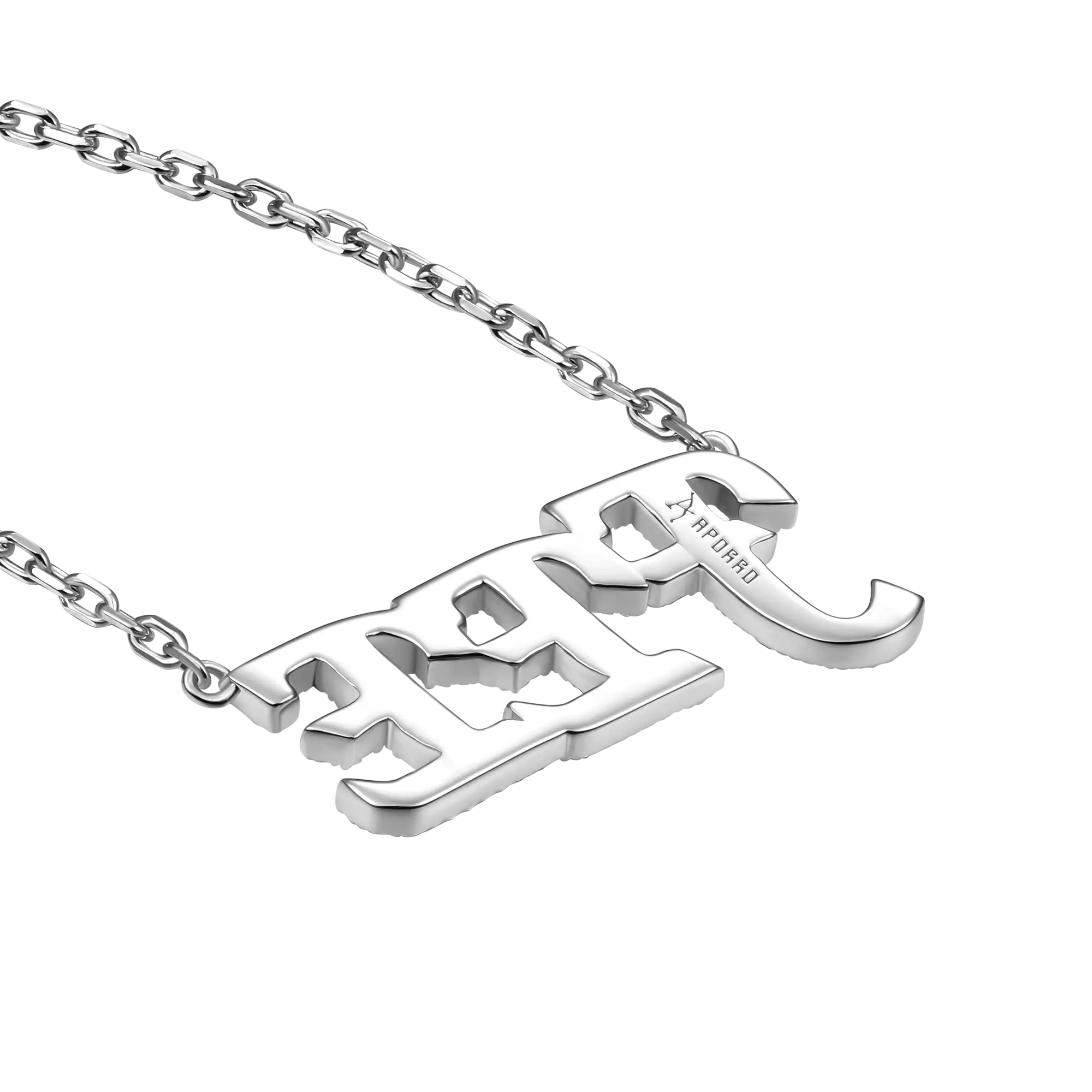 Custom 14k Gold Moissanite Cursive Letter Name Necklace - Image 11