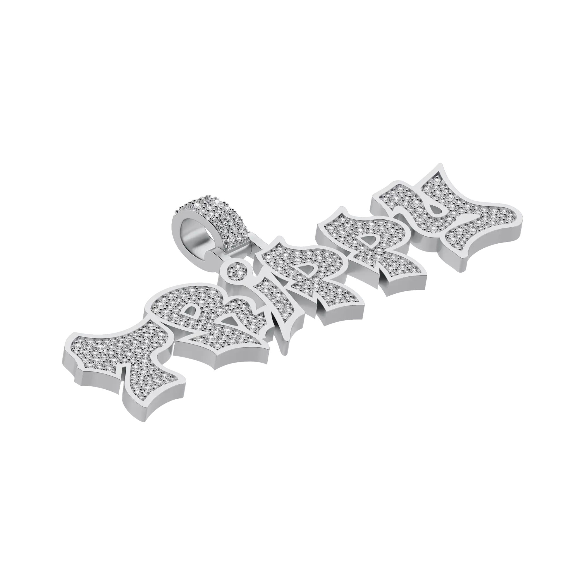 Custom Graffiti Font Letter Pendant - 20mm - Image 12
