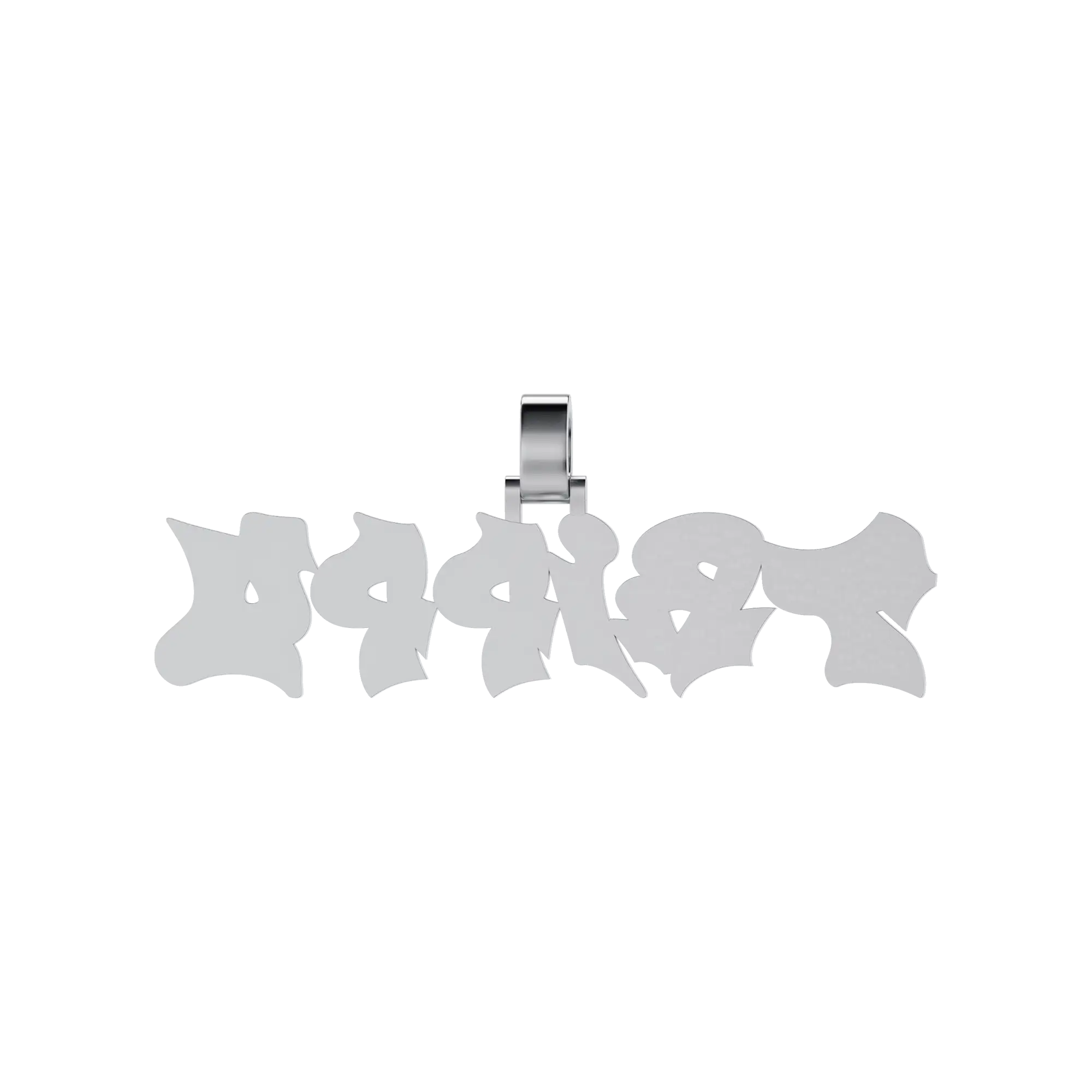 Custom Graffiti Font Letter Pendant - 20mm - Image 13