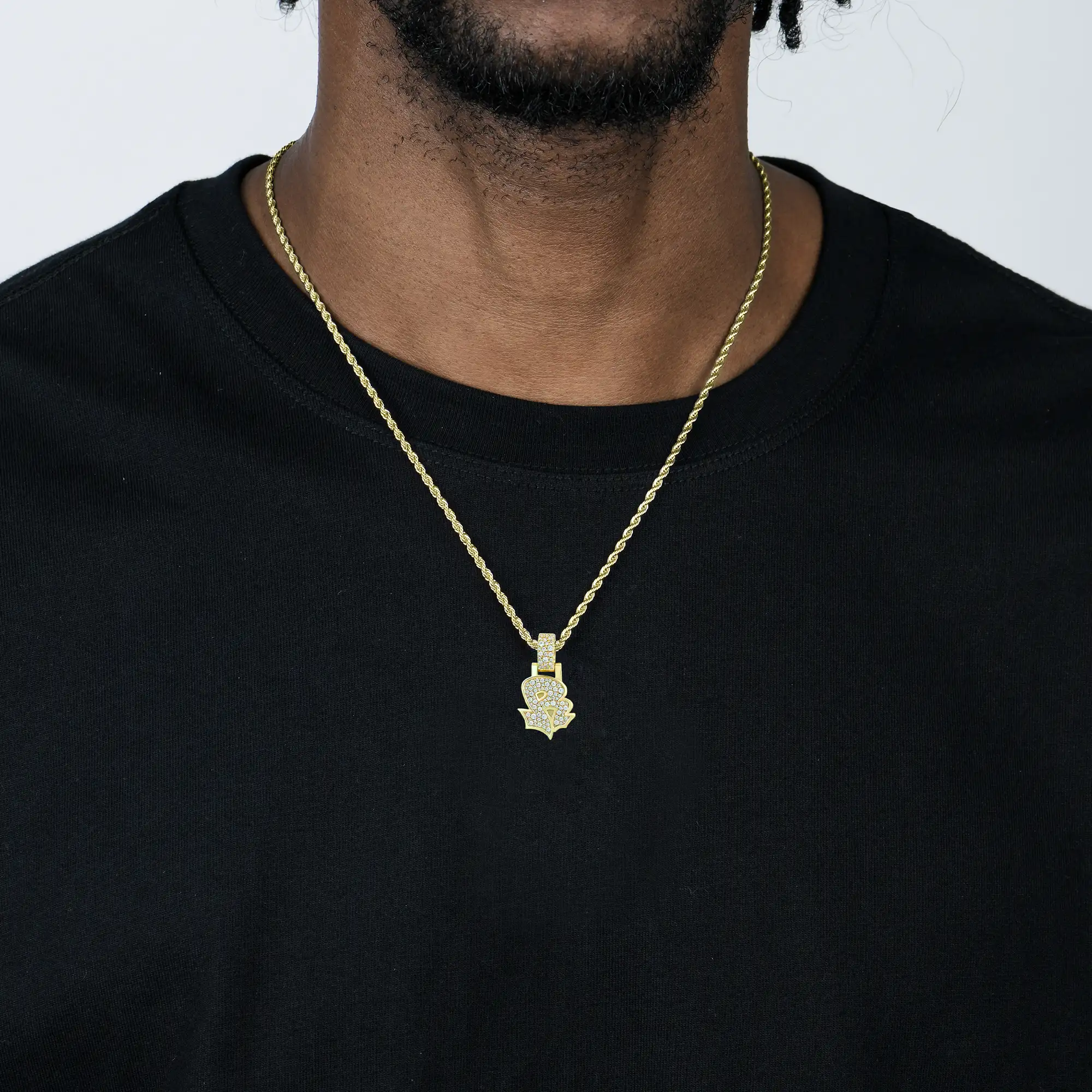 Custom Graffiti Font Letter Pendant - 20mm - Image 2