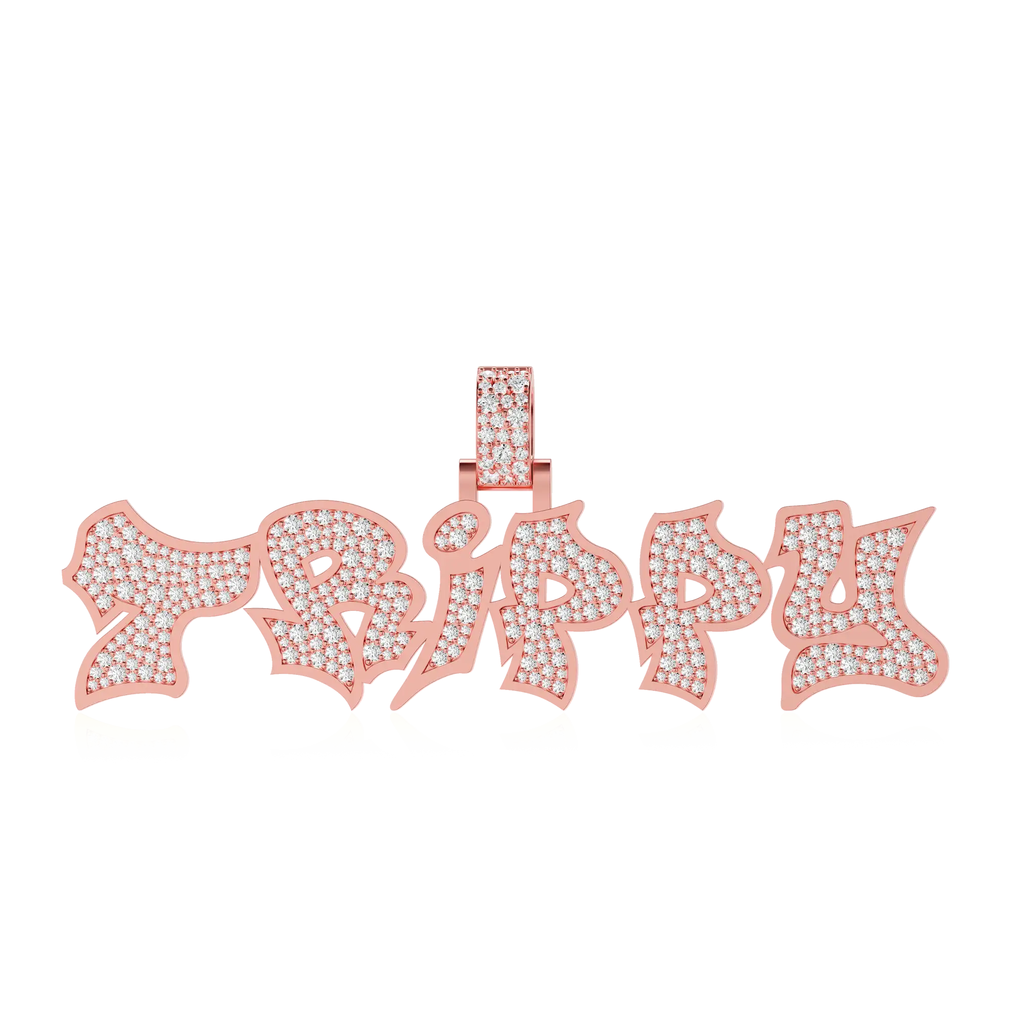 Custom Graffiti Font Letter Pendant - 20mm - Image 7