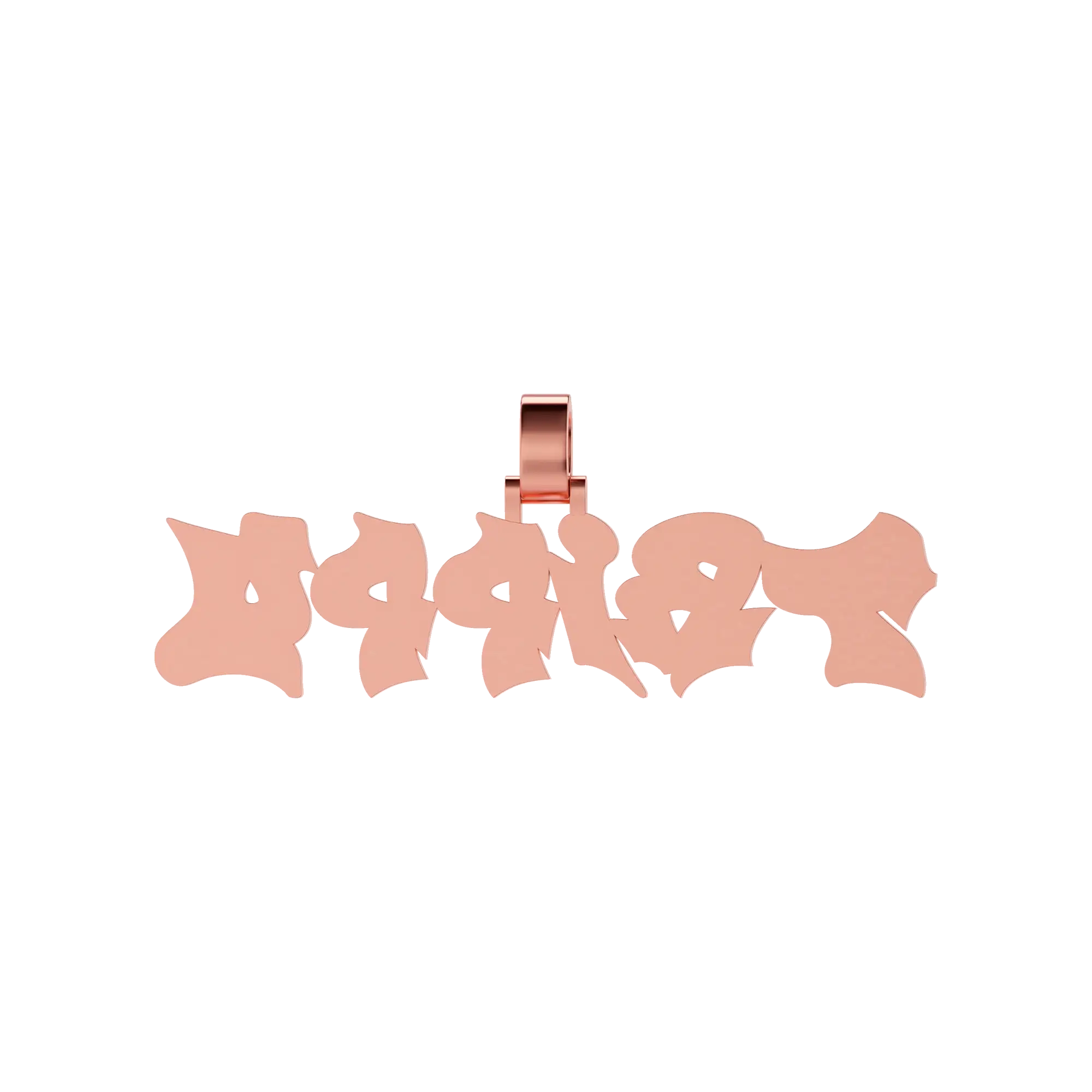 Custom Graffiti Font Letter Pendant - 20mm - Image 9