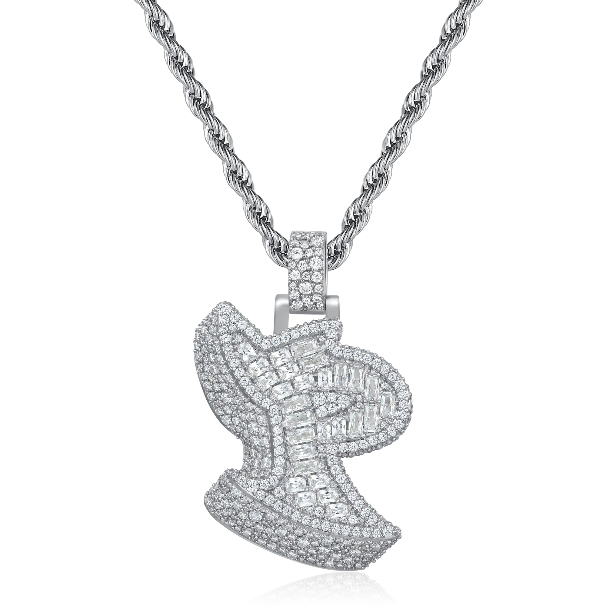 Custom 3D Bold Graffiti Font Letter Pendant - 38mm - Image 17