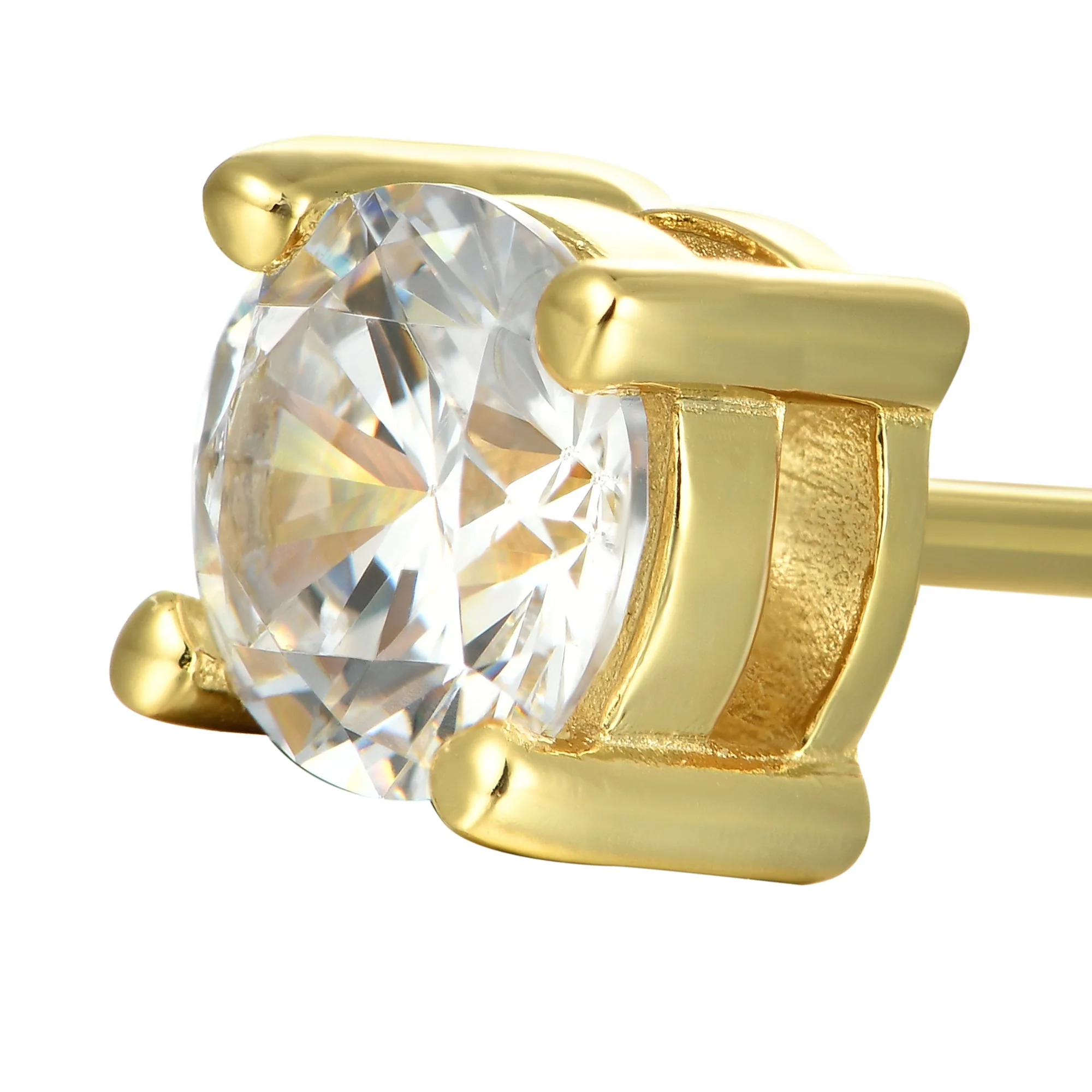 Custom Classic Moissanite Stud Earring - Image 10