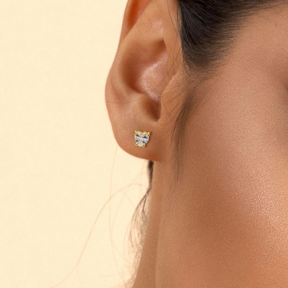Custom Classic Moissanite Stud Earring - Image 141