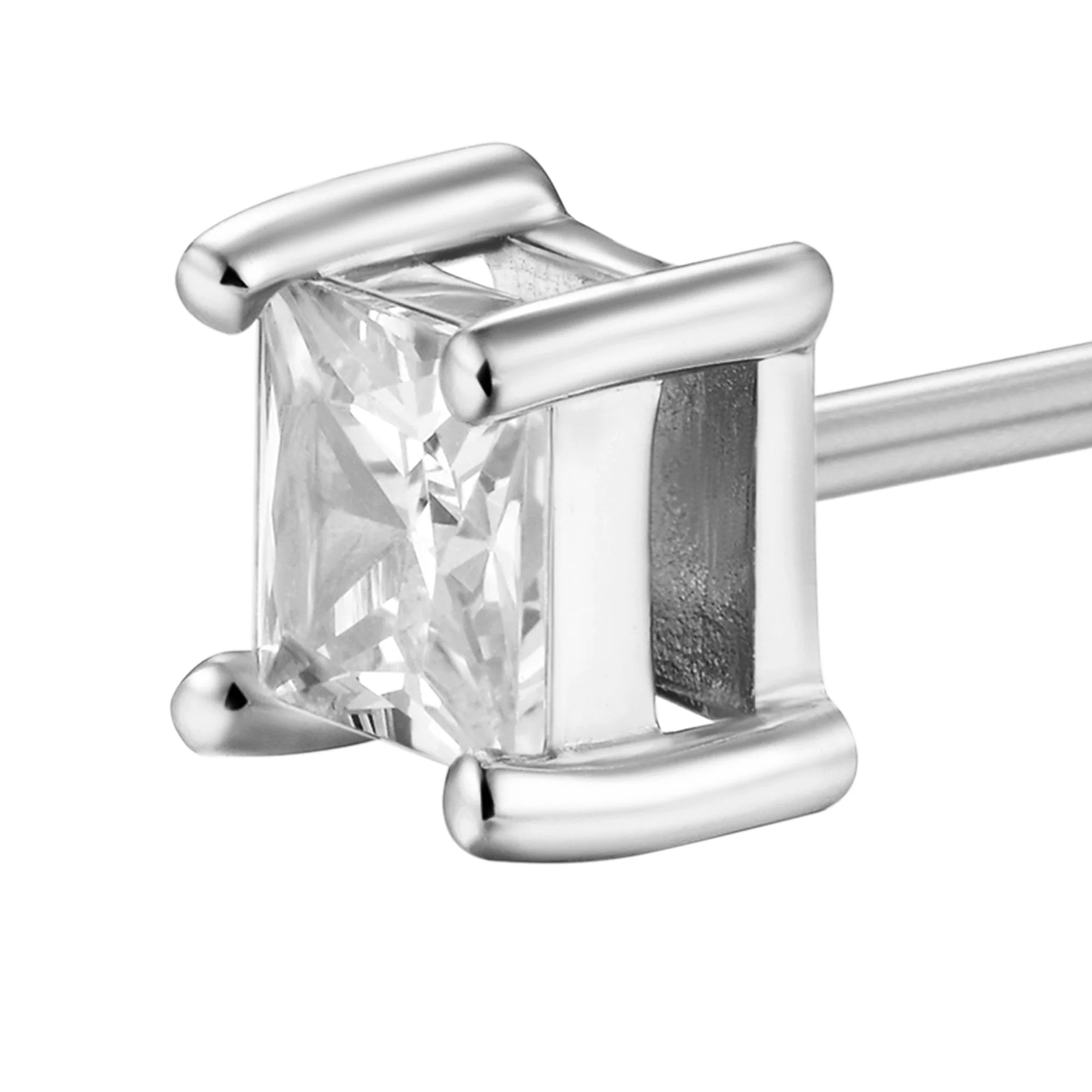 Custom Classic Moissanite Stud Earring - Image 16