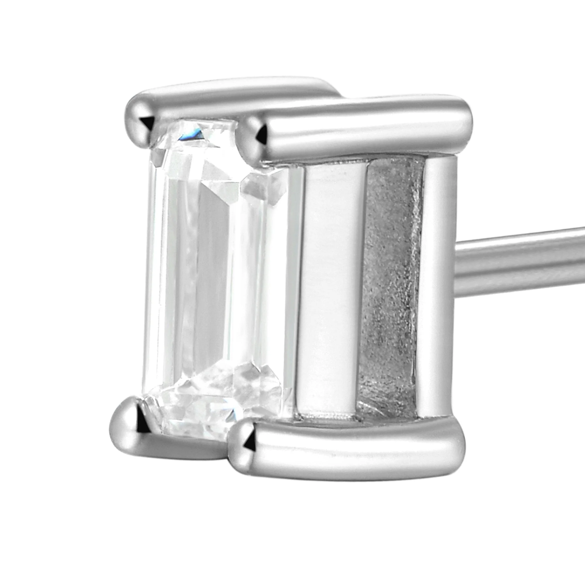 Custom Classic Moissanite Stud Earring - Image 160