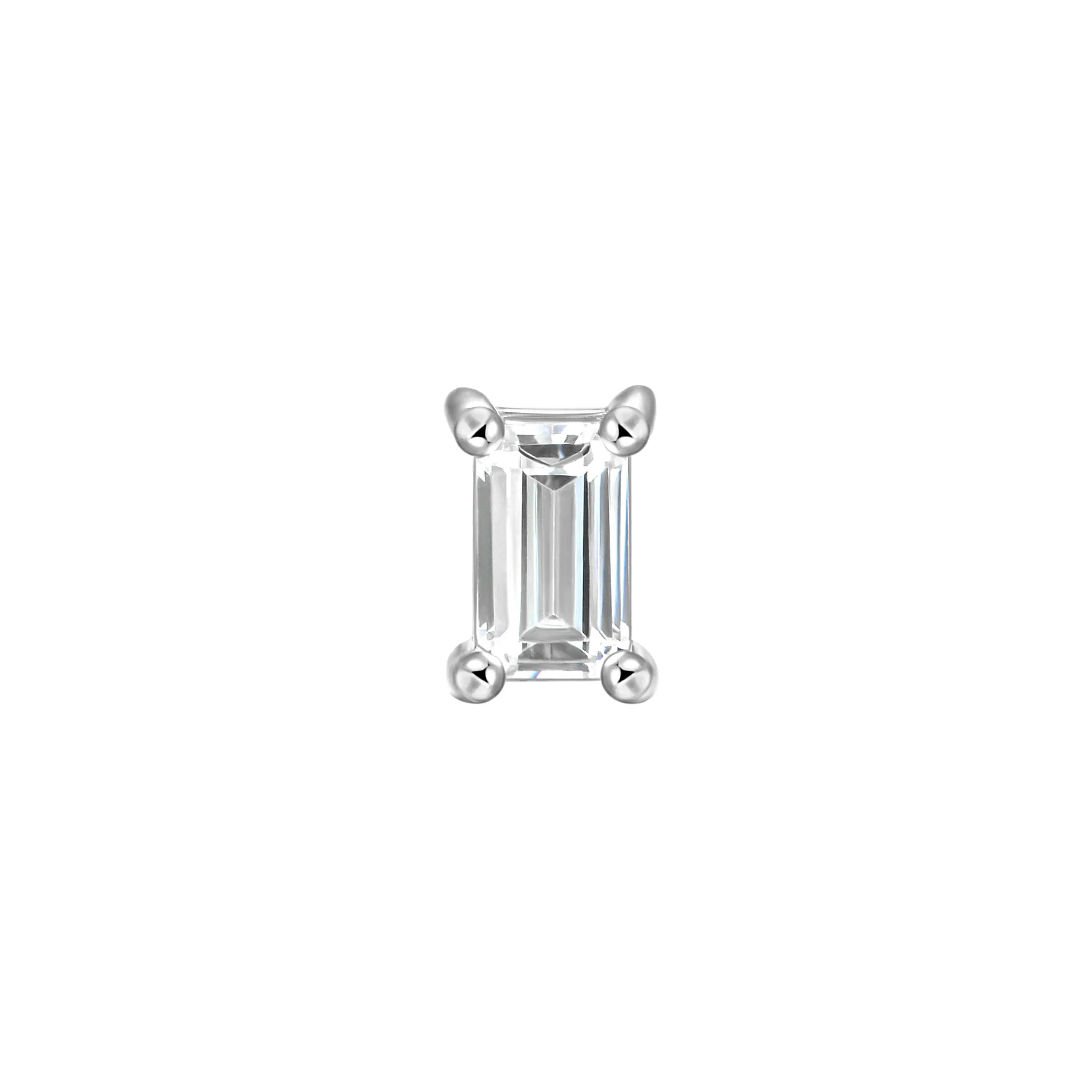 Custom Classic Moissanite Stud Earring - Image 161