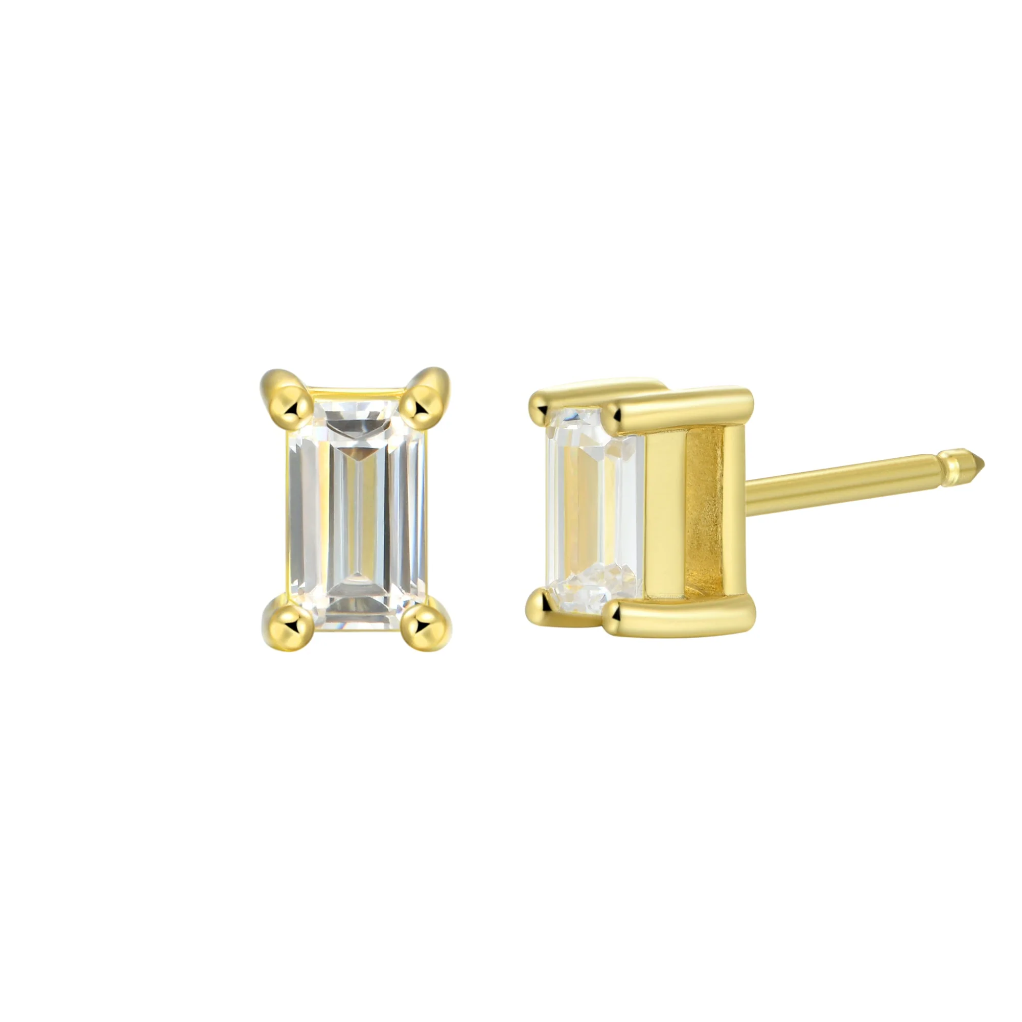 Custom Classic Moissanite Stud Earring - Image 163