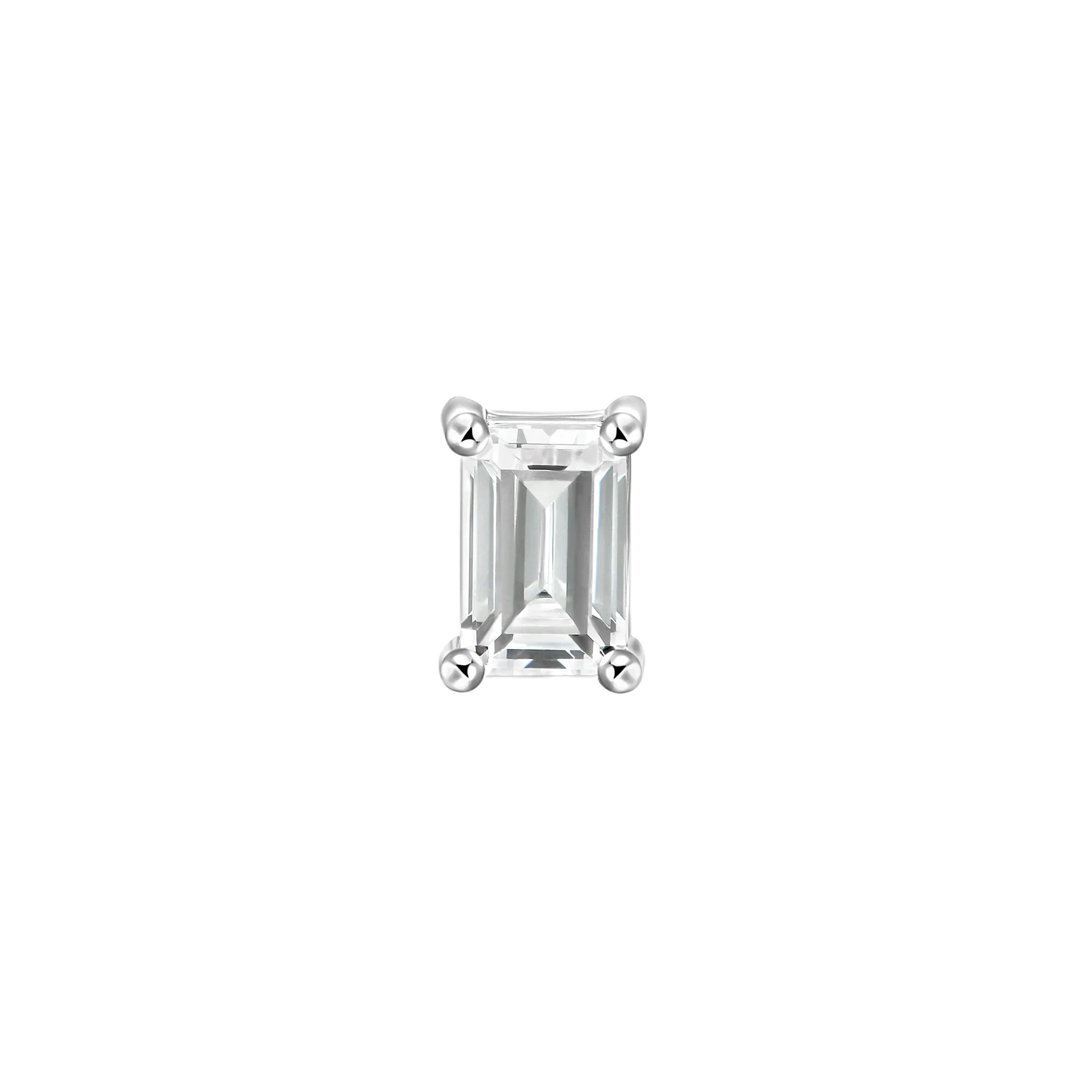 Custom Classic Moissanite Stud Earring - Image 173