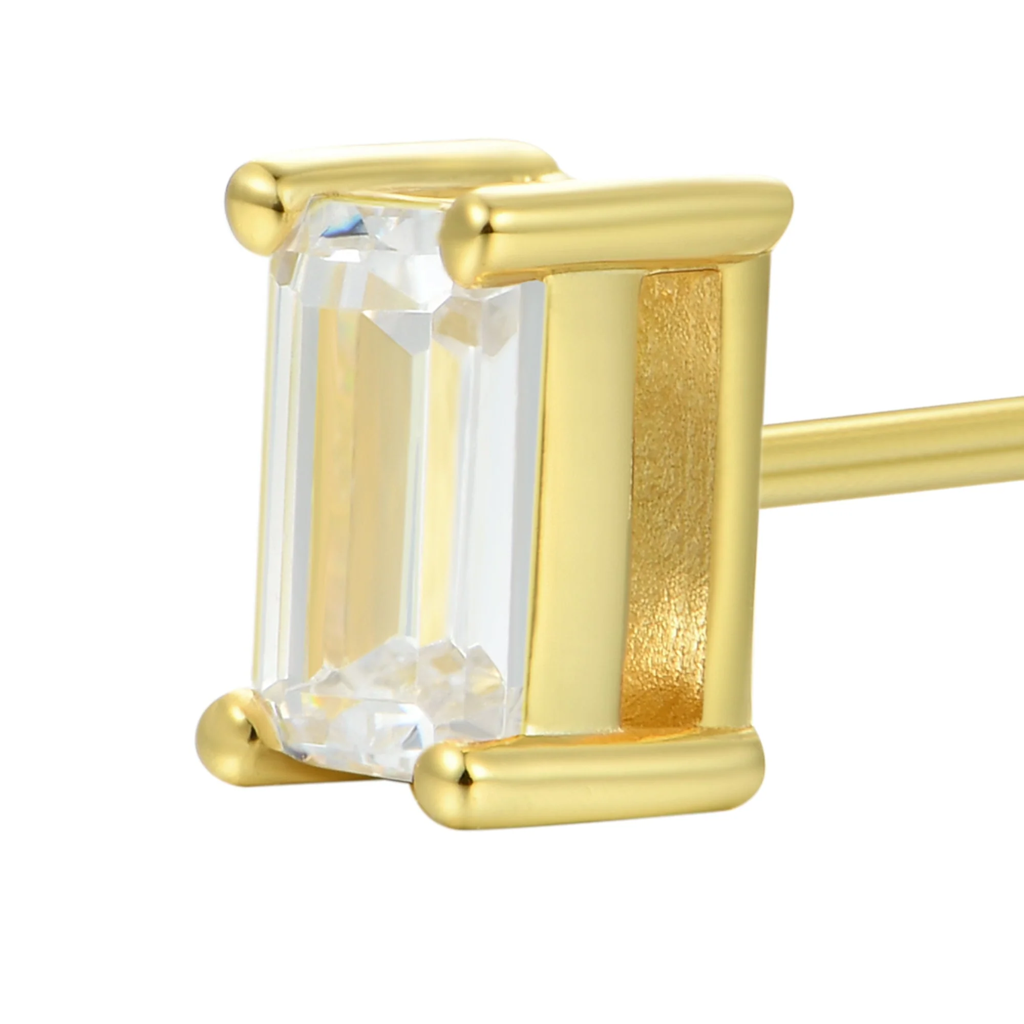 Custom Classic Moissanite Stud Earring - Image 178