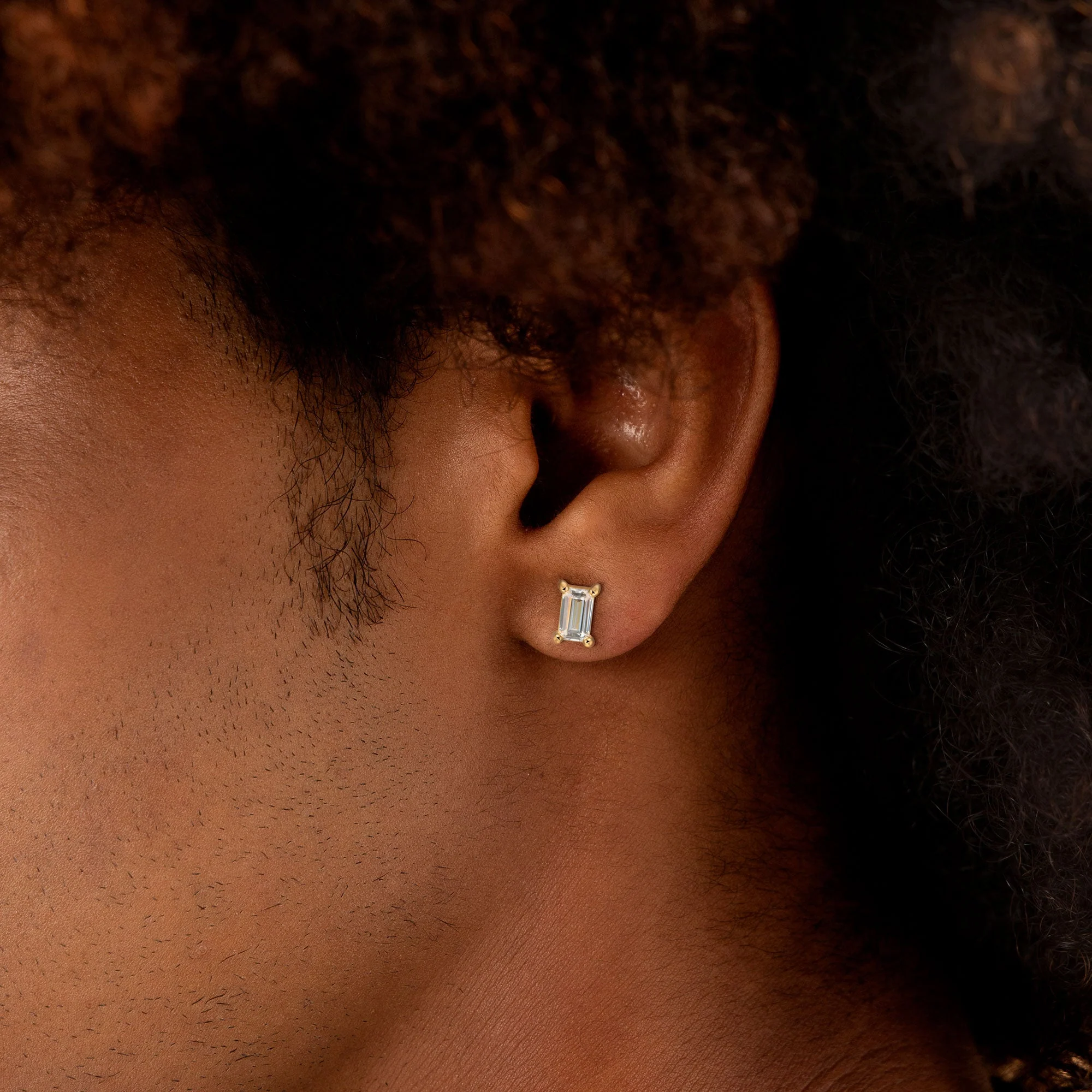 Custom Classic Moissanite Stud Earring - Image 188