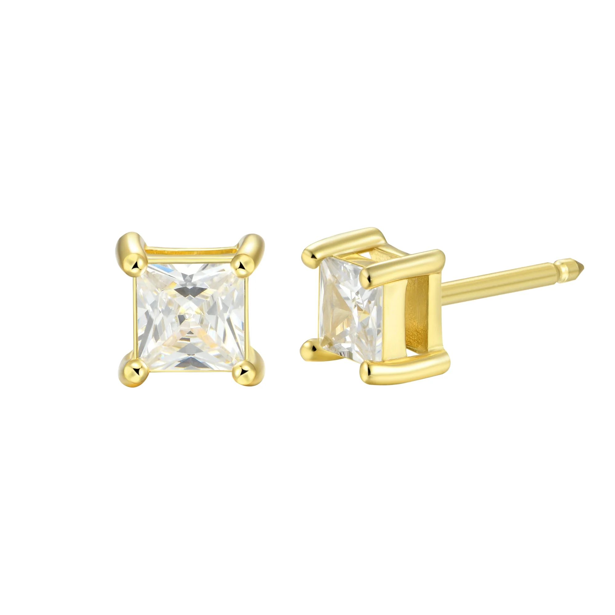 Custom Classic Moissanite Stud Earring - Image 19
