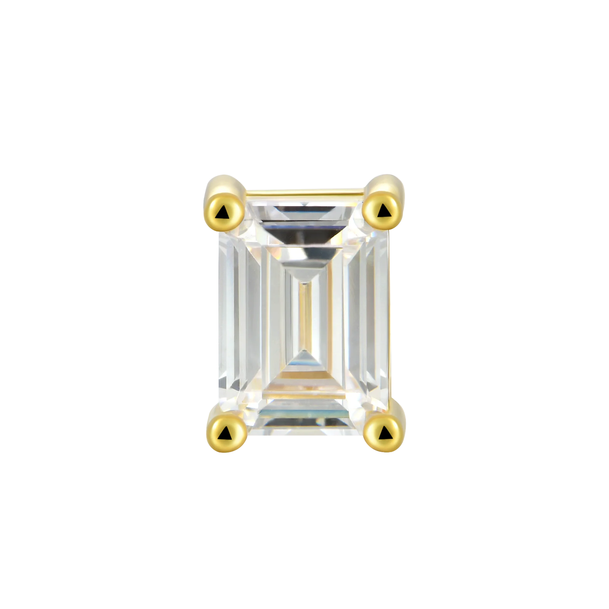Custom Classic Moissanite Stud Earring - Image 191