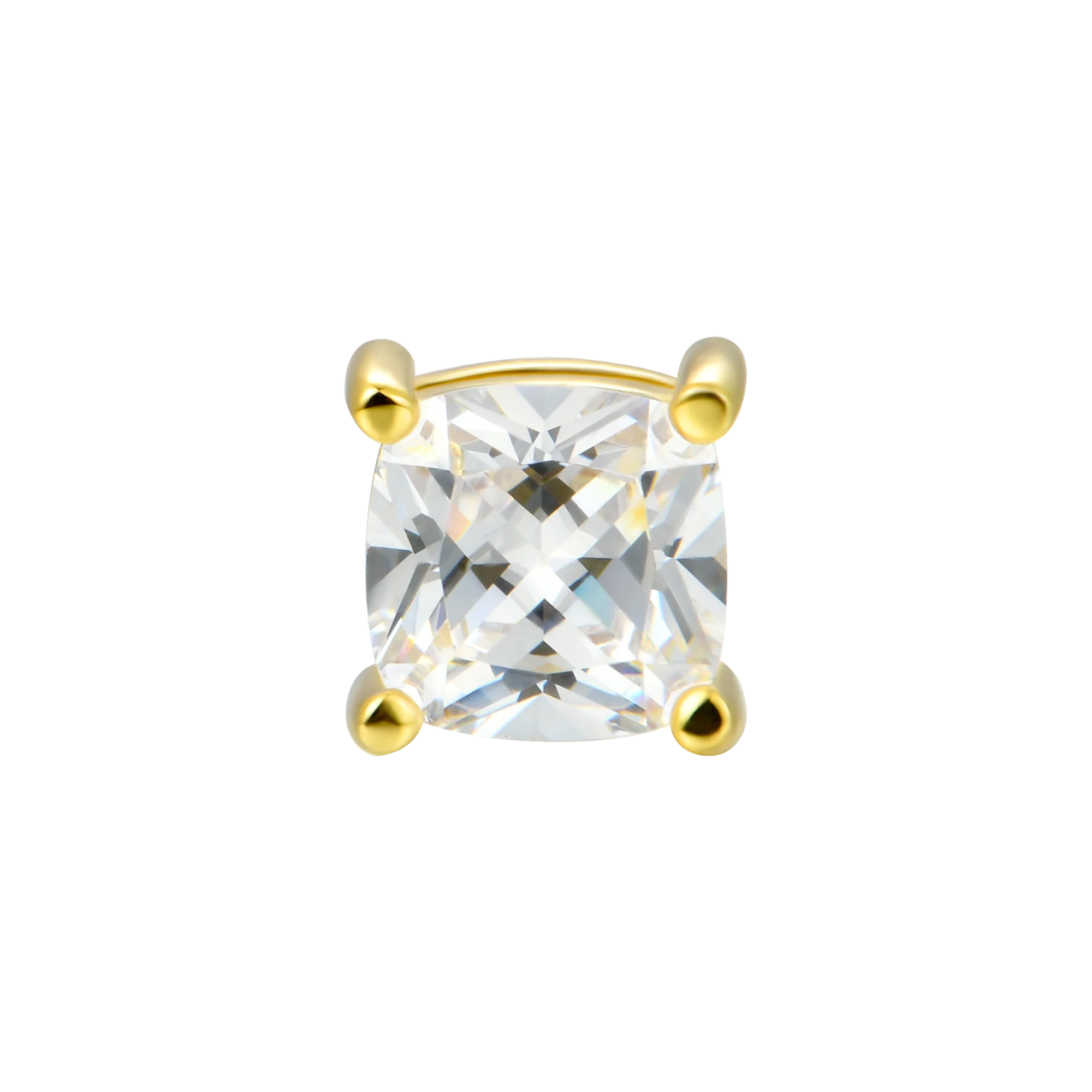 Custom Classic Moissanite Stud Earring - Image 227