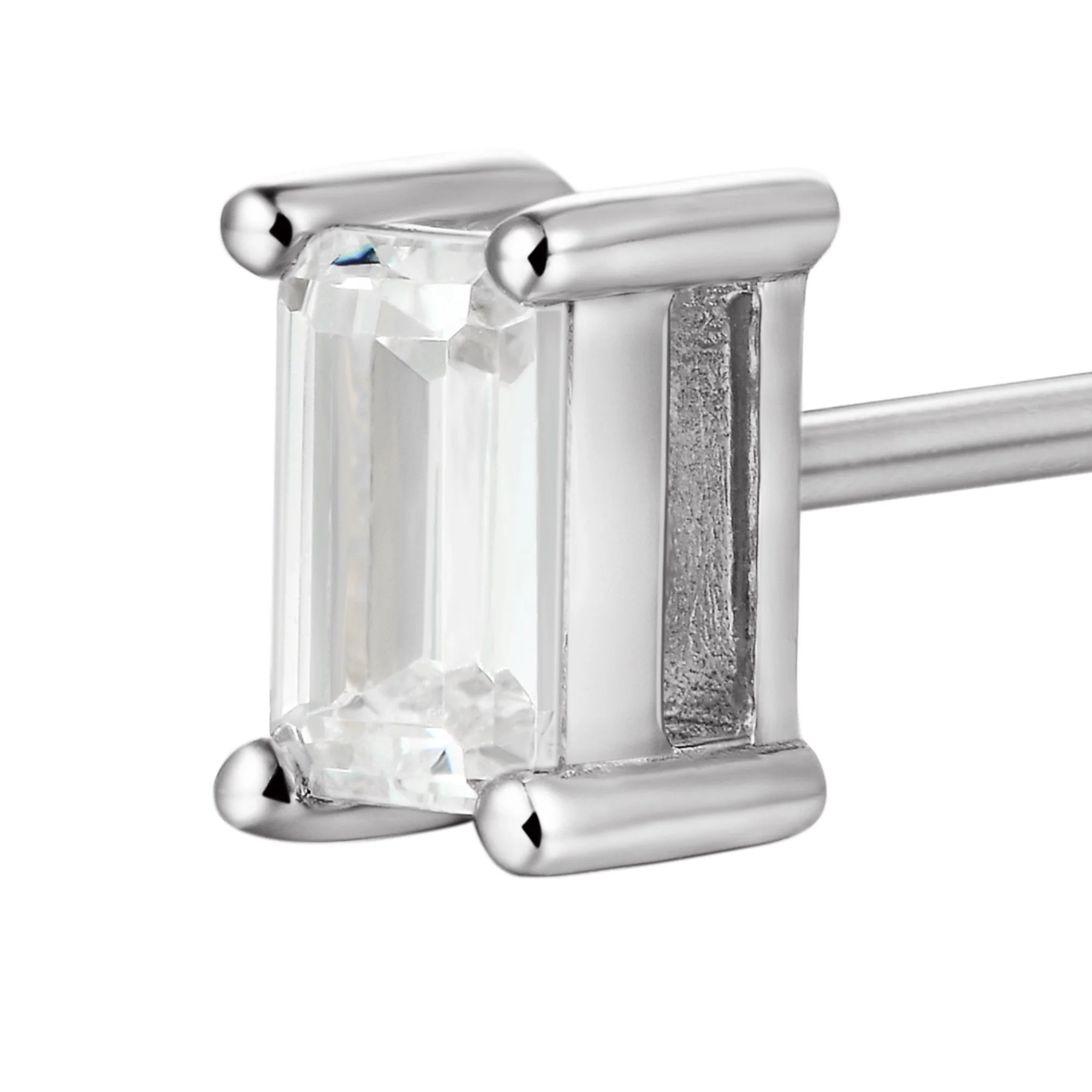Custom Classic Moissanite Stud Earring - Image 232