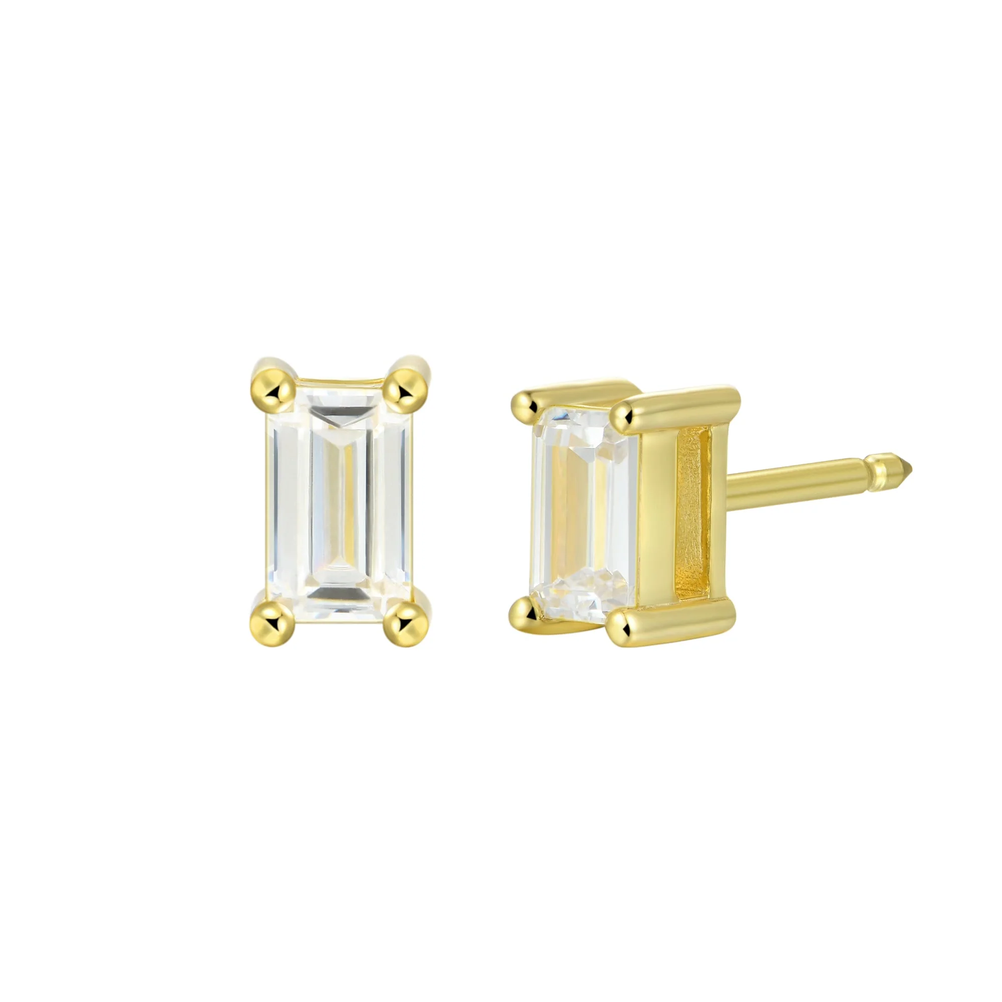 Custom Classic Moissanite Stud Earring - Image 235