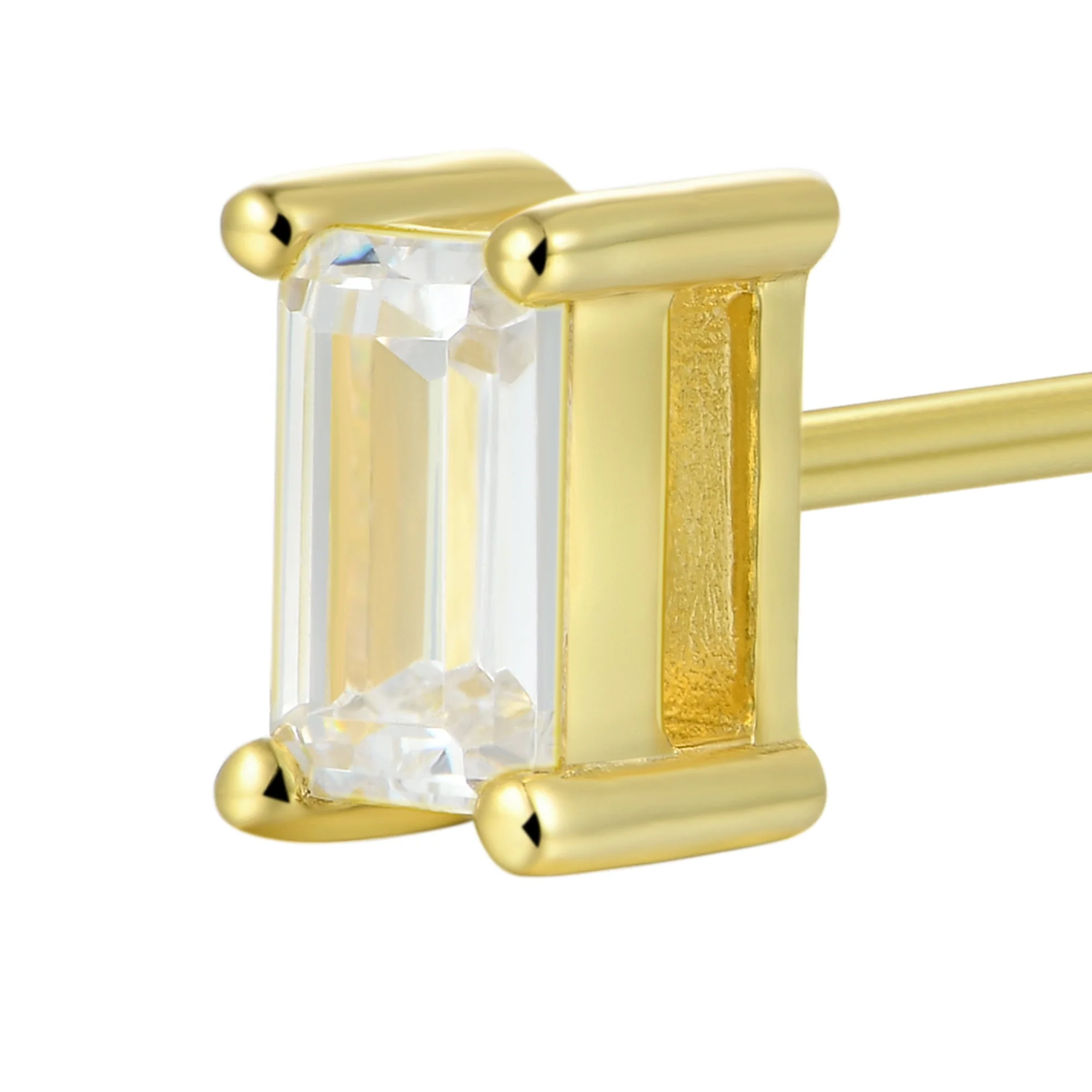 Custom Classic Moissanite Stud Earring - Image 236
