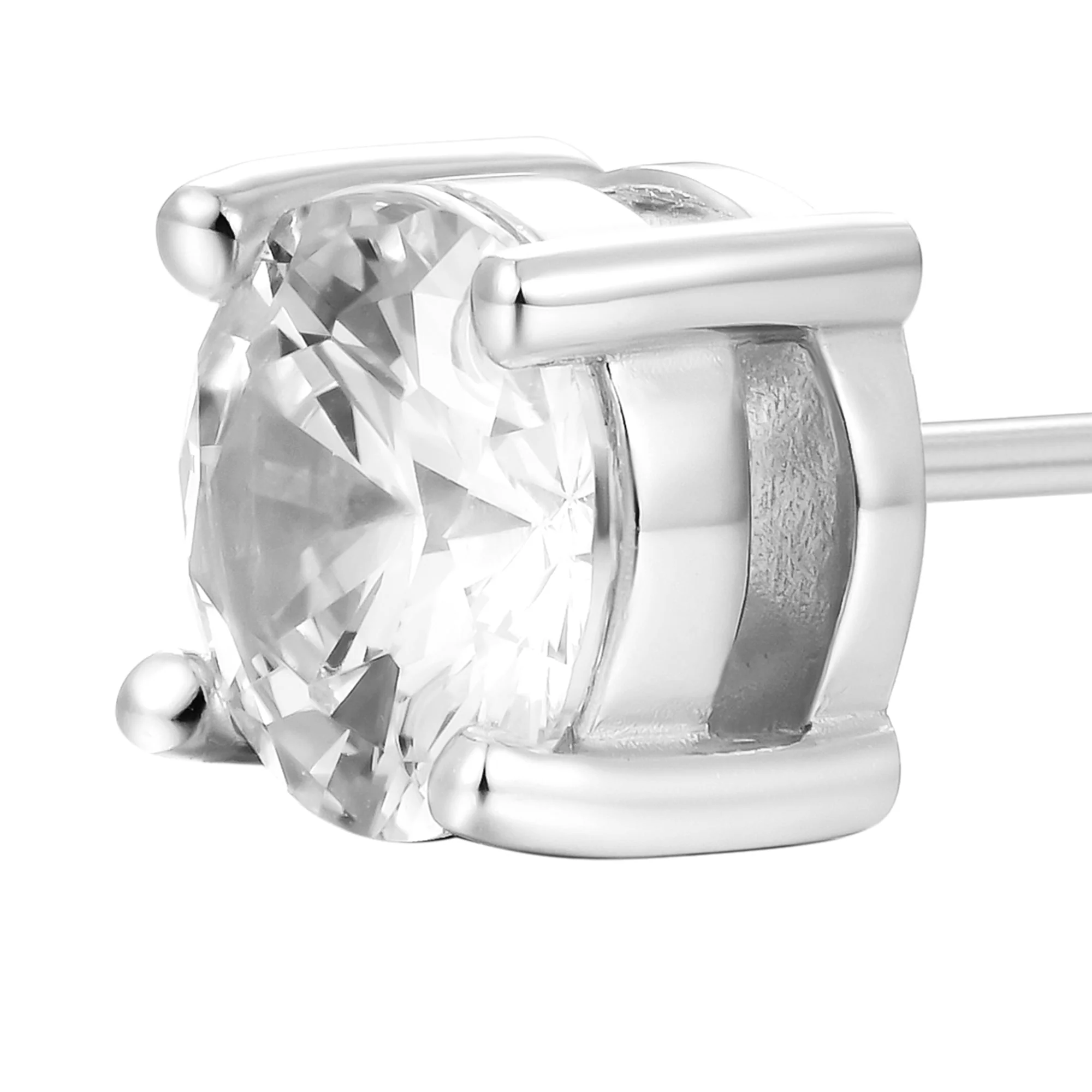 Custom Classic Moissanite Stud Earring - Image 242