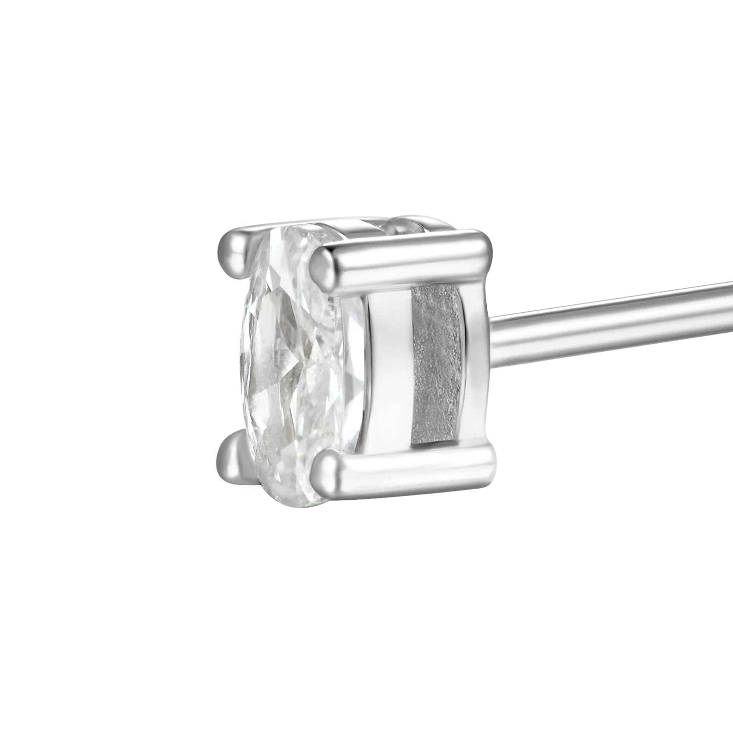 Custom Classic Moissanite Stud Earring - Image 40