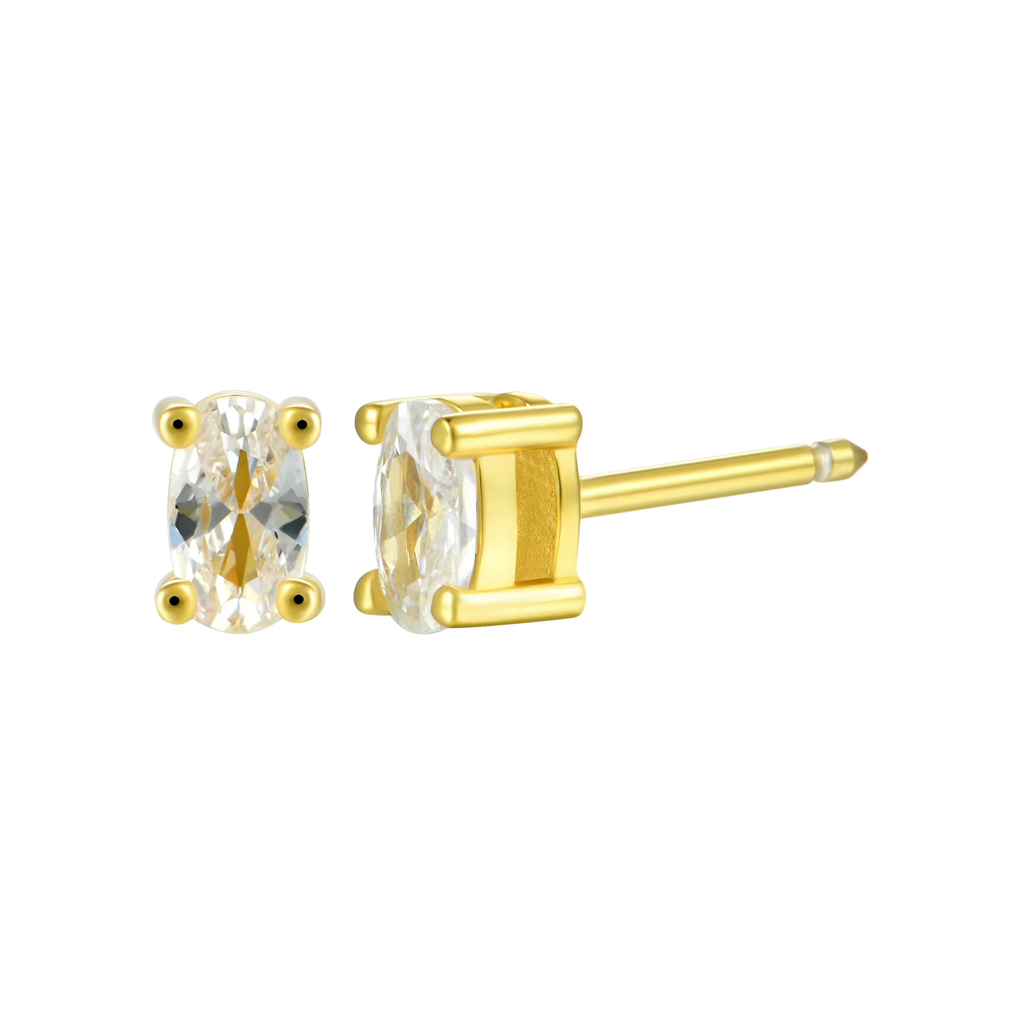 Custom Classic Moissanite Stud Earring - Image 43