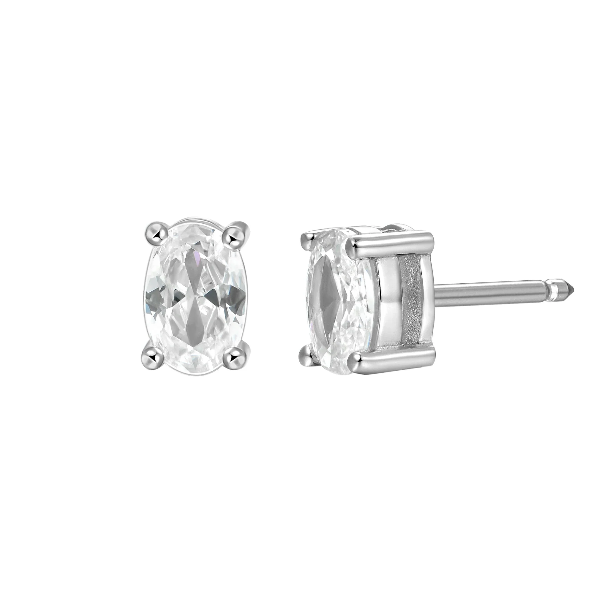 Custom Classic Moissanite Stud Earring - Image 49