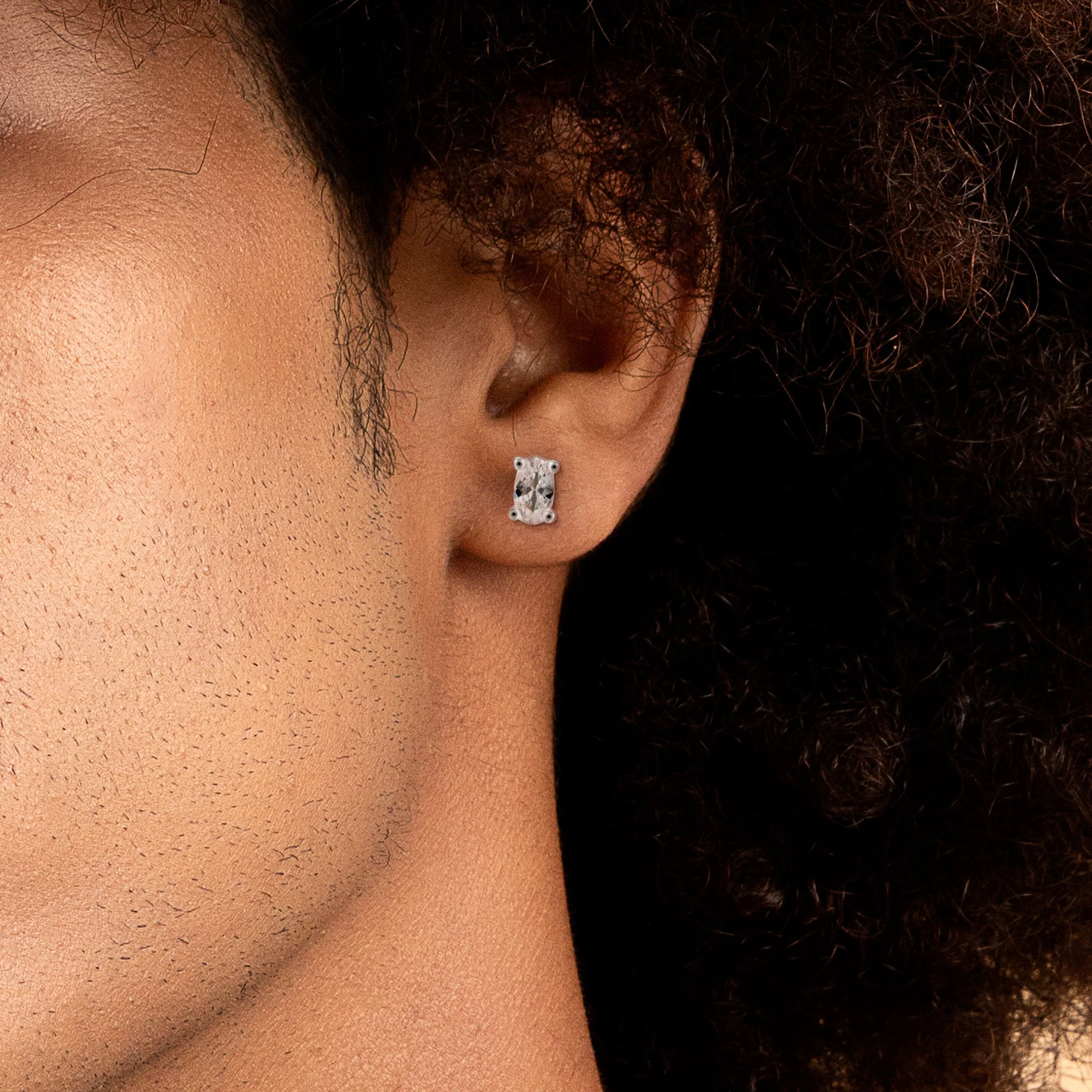 Custom Classic Moissanite Stud Earring - Image 62