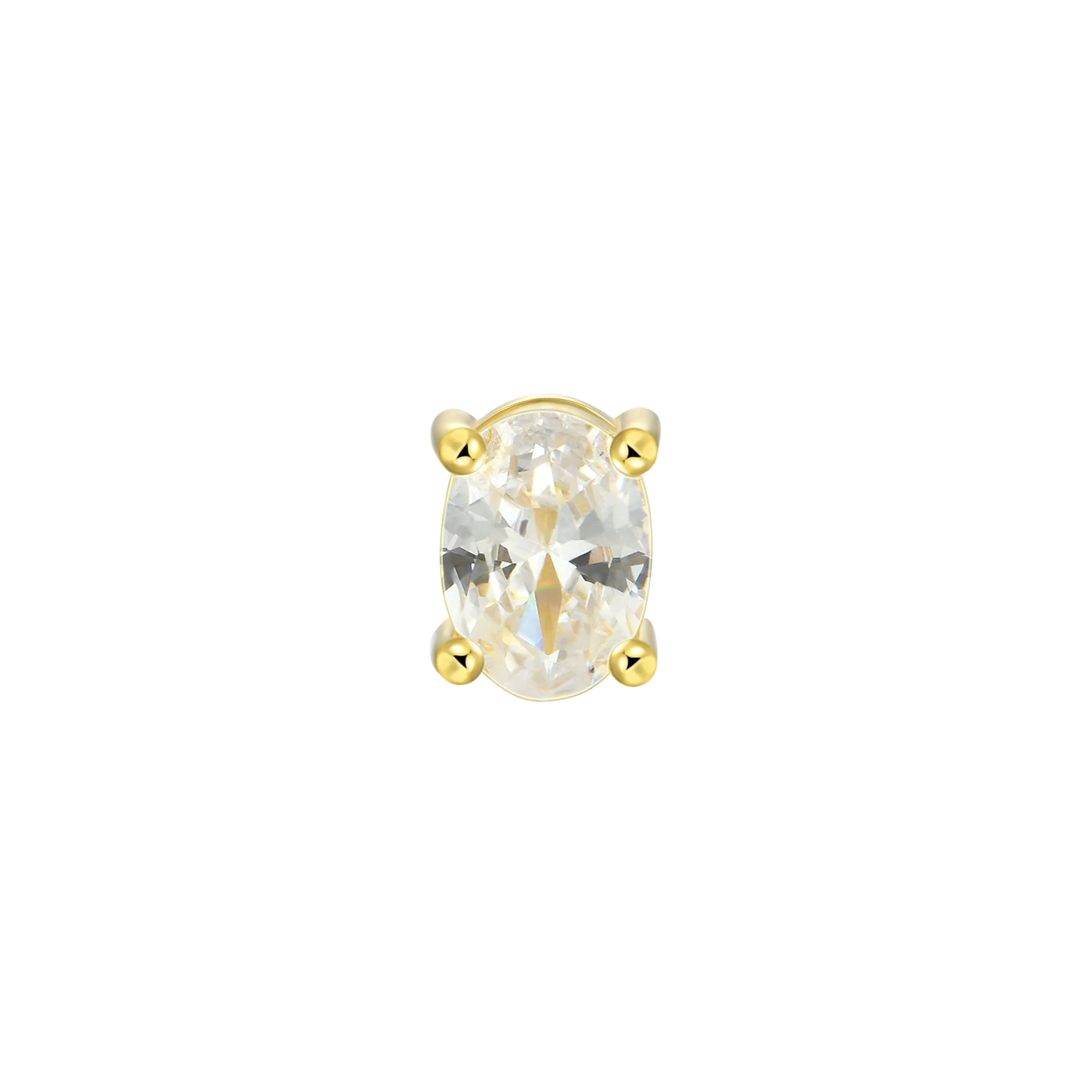 Custom Classic Moissanite Stud Earring - Image 71
